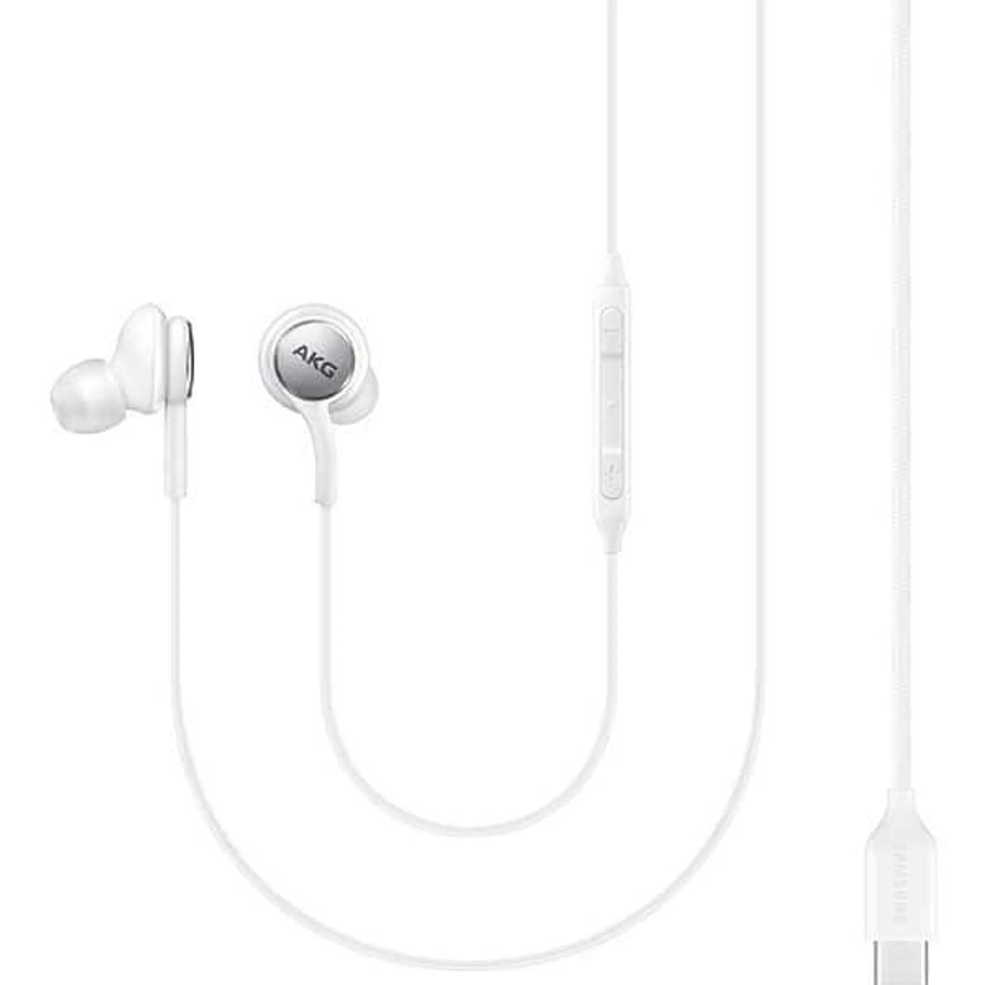 Casti SAMSUNG Earphones EO-IC100, Cu Fir, In-Ear, Microfon, alb