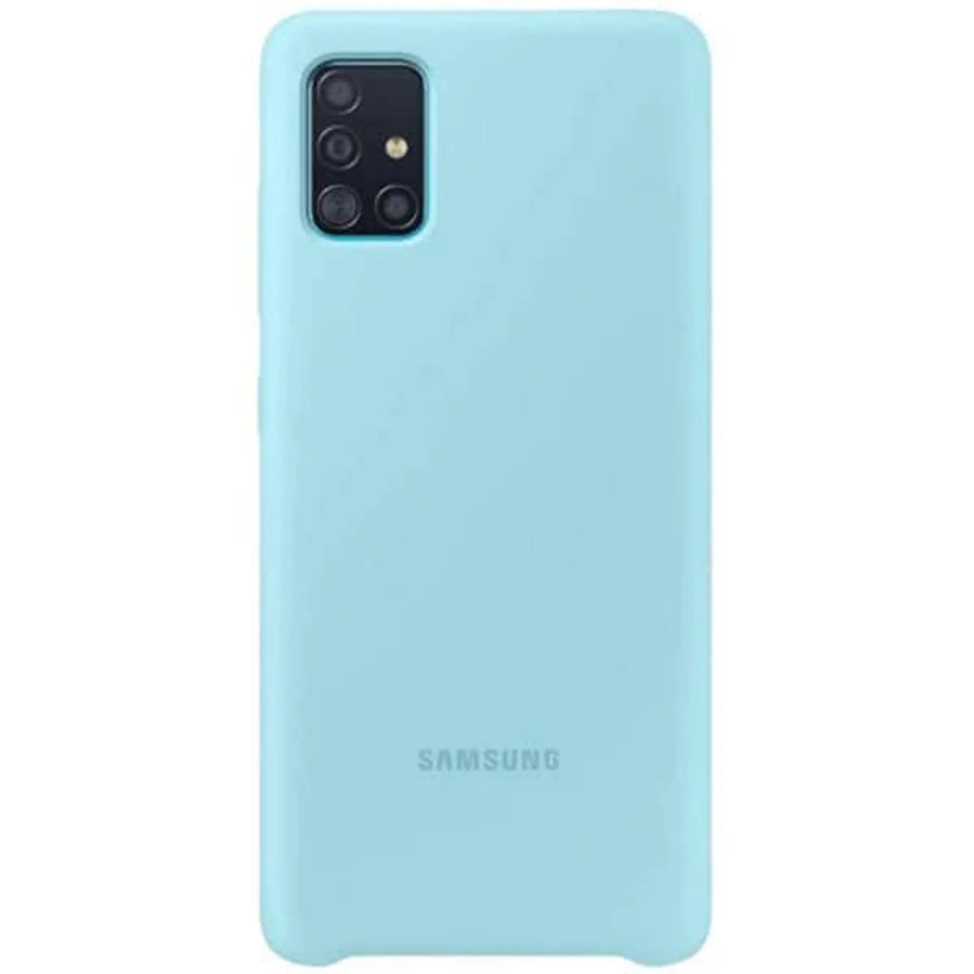 Husa telefon SAMSUNG pentru Galaxy A71, EF-PA715TLEGEU, silicon, albastru
