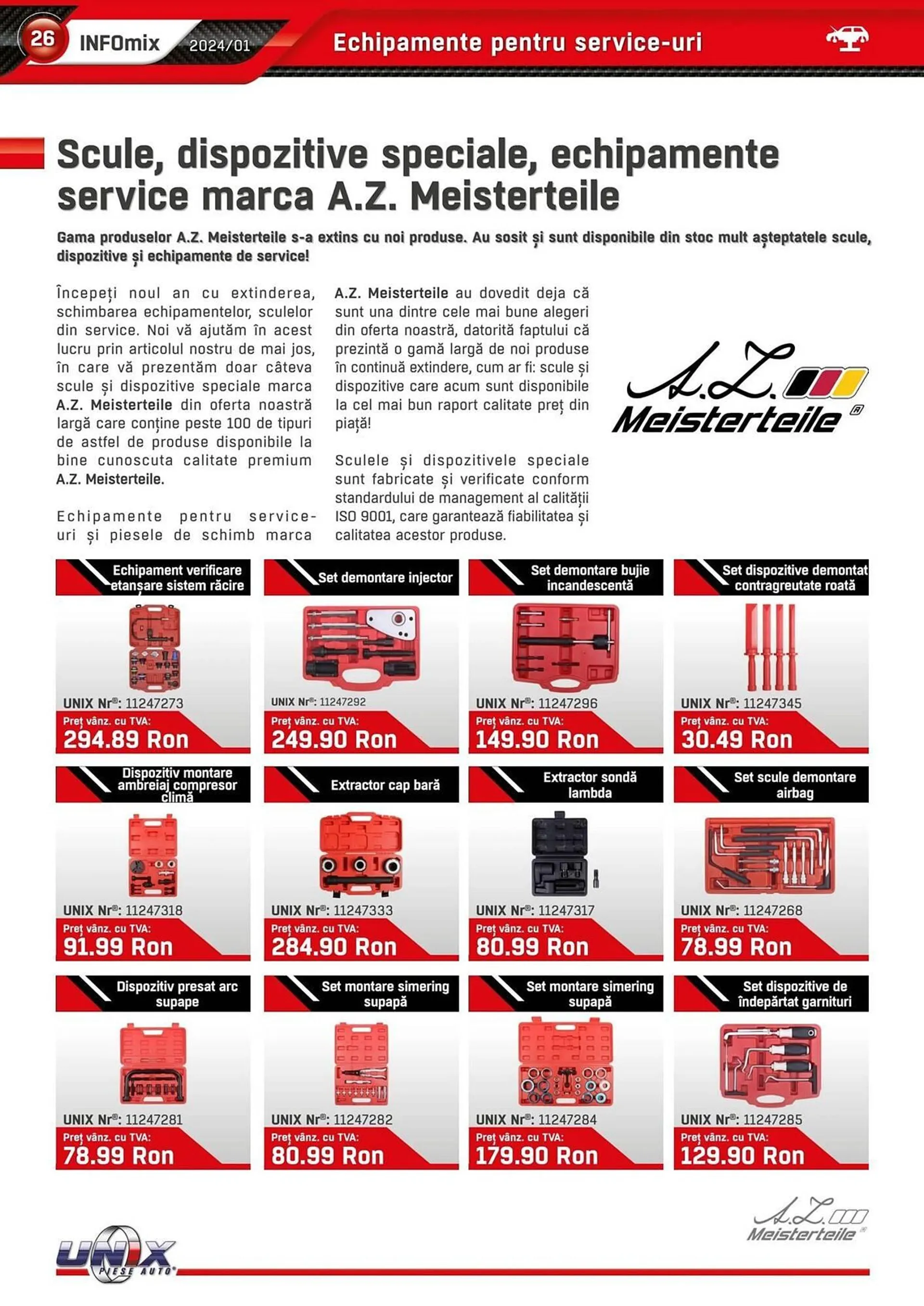 Catalog Catalog UNIX Auto de la 19 ianuarie până la 31 decembrie 2024 - Revista Pagina 26