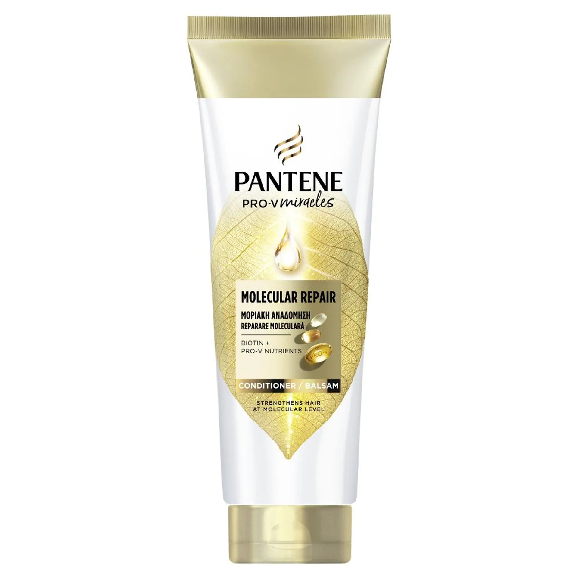 Balsam de par Pantene Pro-V Miracles Molecular Bond Repair cu Biotina, pentru par uscat si deteriorat, 160 ml