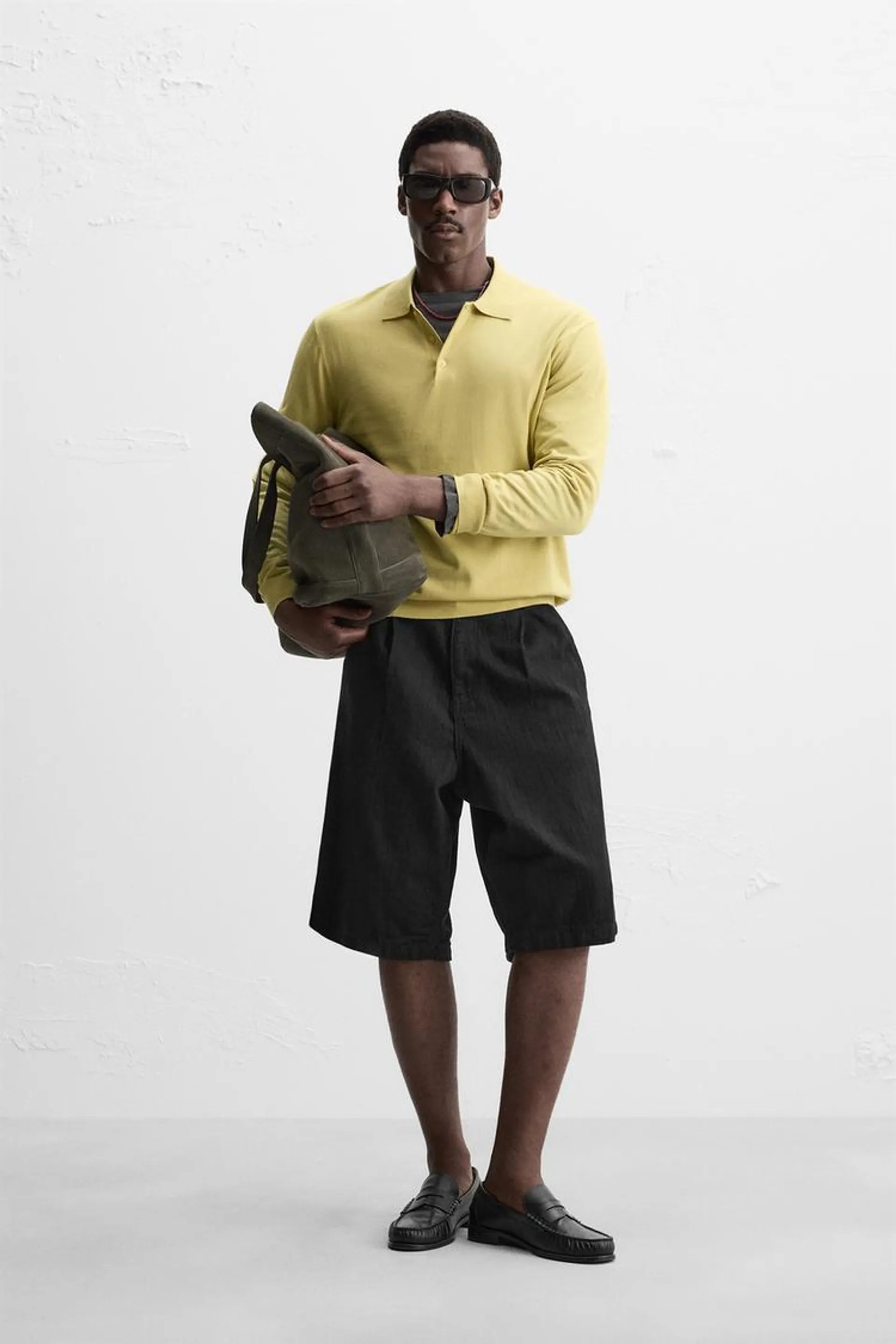 TRICOU POLO DIN TRICOT DE BUMBAC - LYOCELL