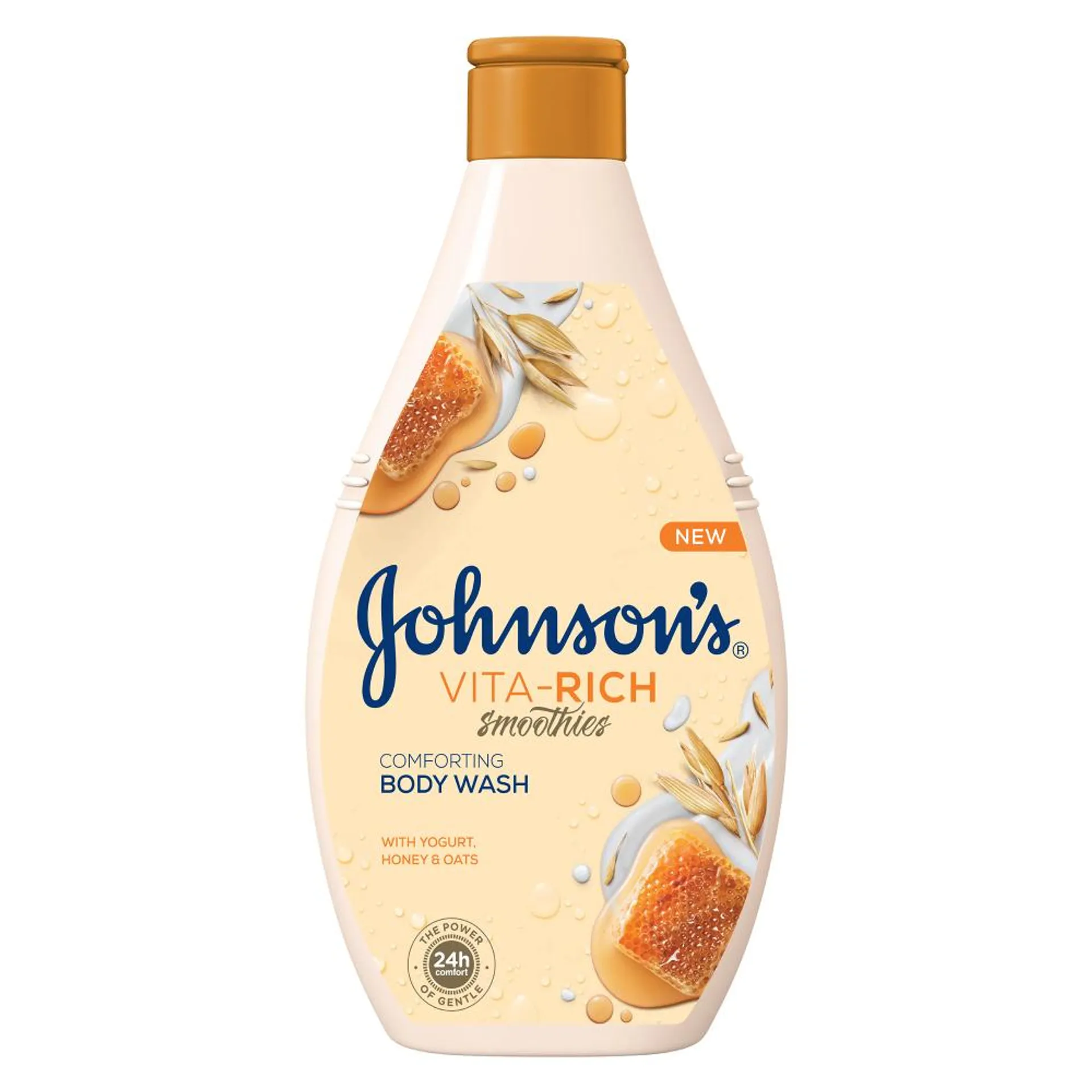 Gel de dus Johnson's Vita-Rich cu miere, ovaz si iaurt 400ml