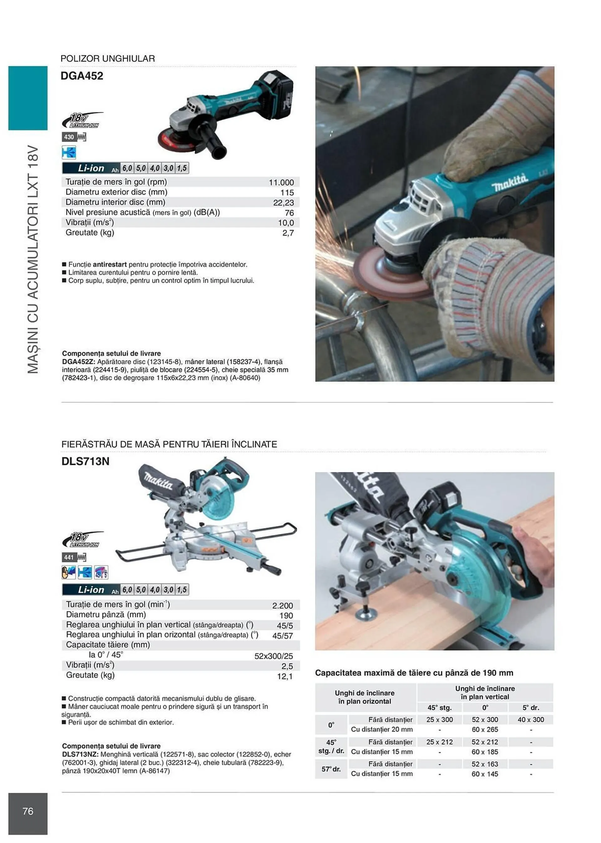 Catalog Сatalog Makita de la 6 februarie până la 31 decembrie 2024 - Revista Pagina 76