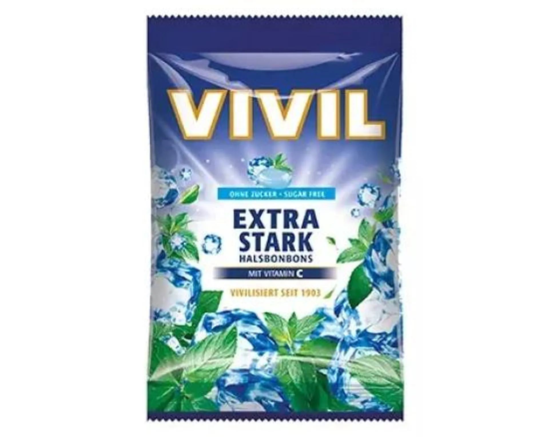 Vivil bomboane extra stark cu vitamina C fara zahar, 60g