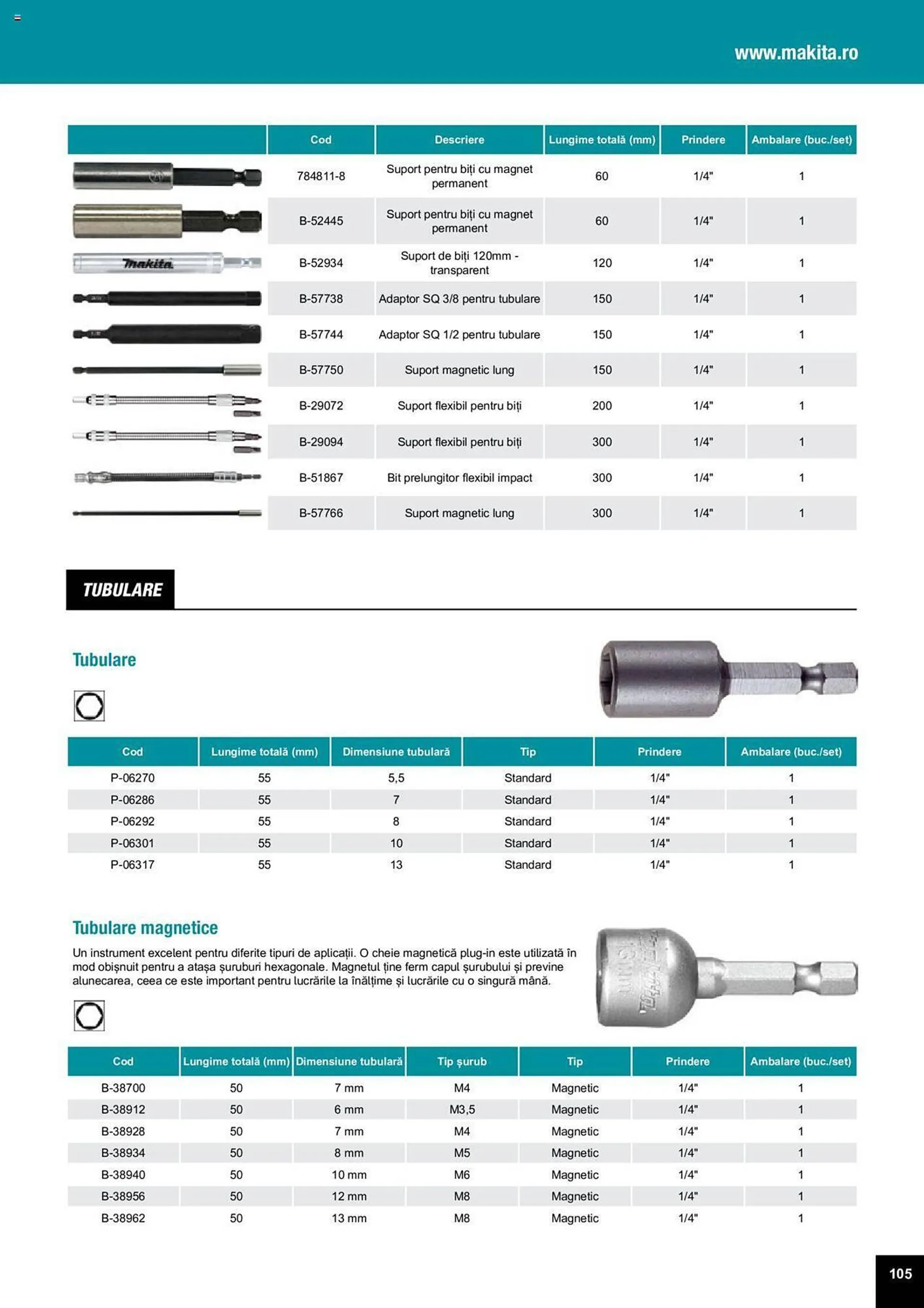 Catalog Сatalog Makita de la 25 martie până la 31 decembrie 2024 - Revista Pagina 105