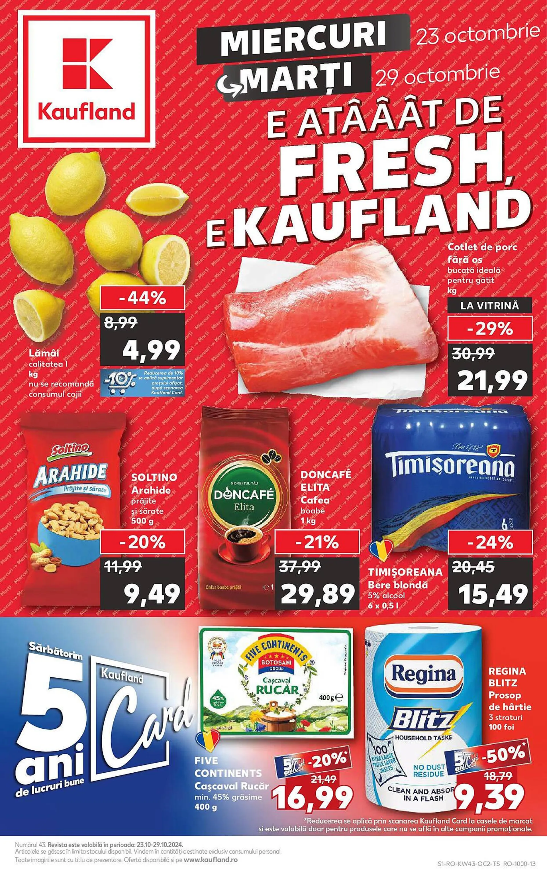 Catalog Catalog Kaufland de la 23 octombrie până la 29 octombrie 2024 - Revista Pagina 1