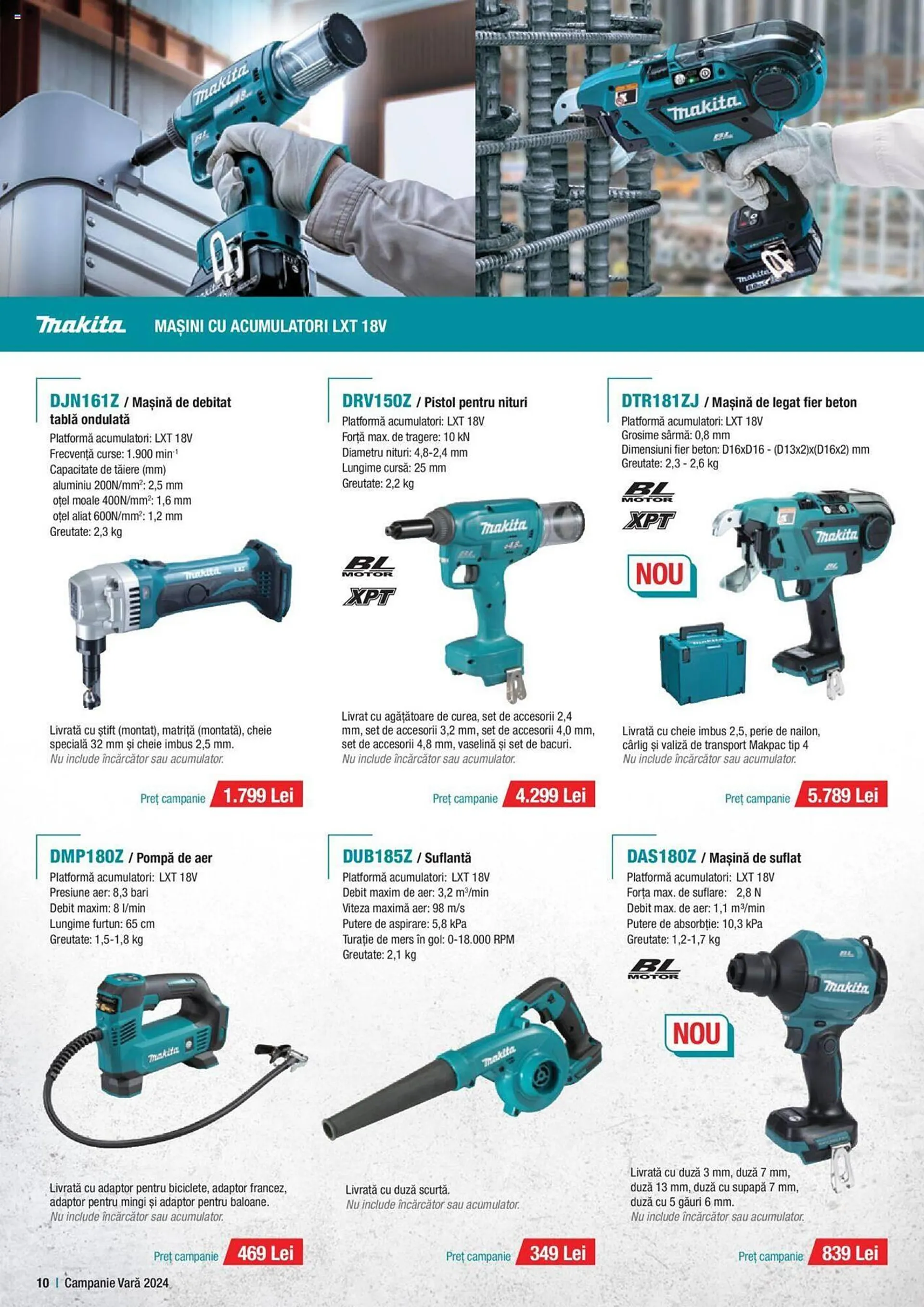 Catalog Makita catalog de la 1 iulie până la 30 septembrie 2024 - Revista Pagina 10