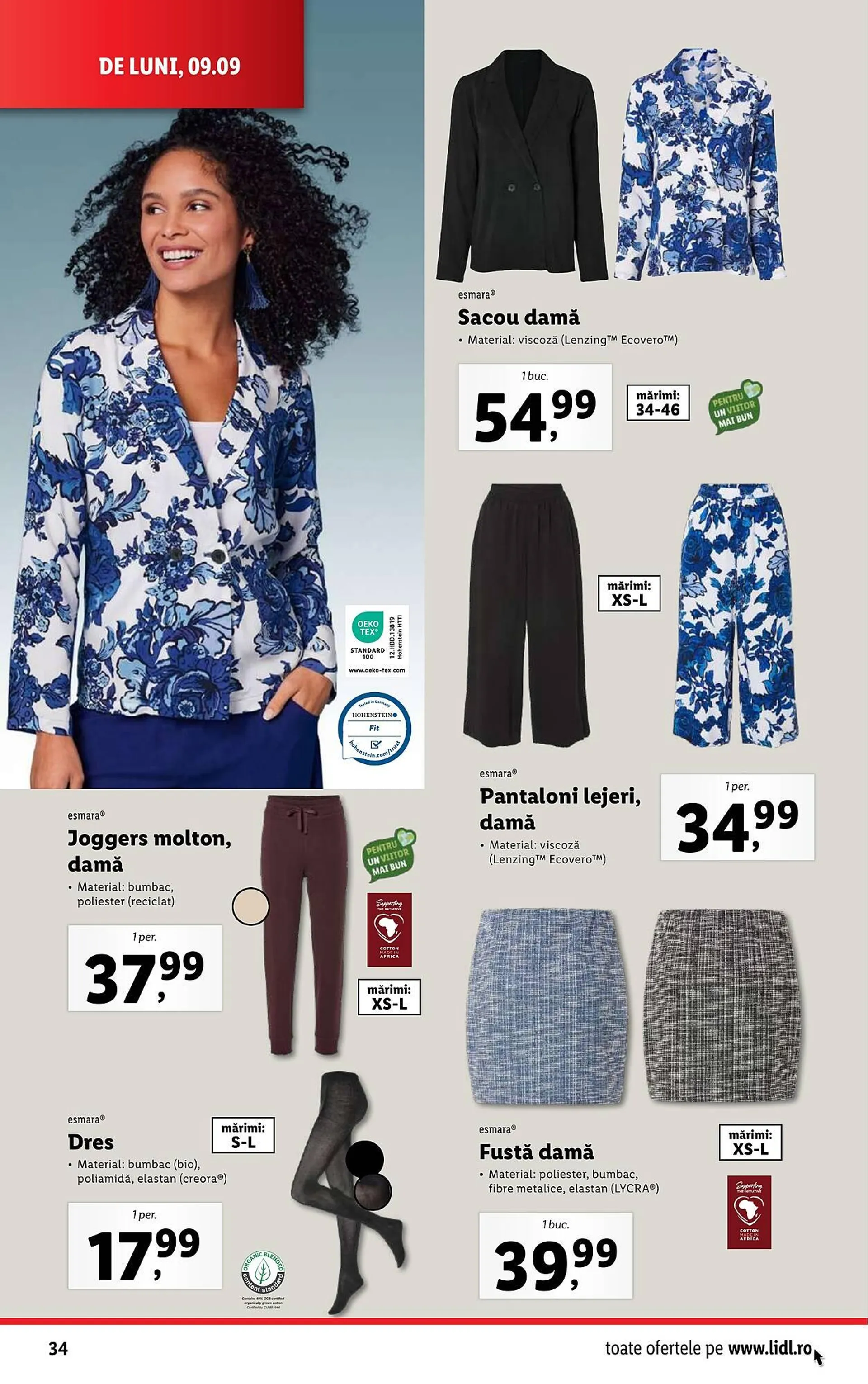 Catalog Catalog Lidl de la 9 septembrie până la 15 septembrie 2024 - Revista Pagina 34