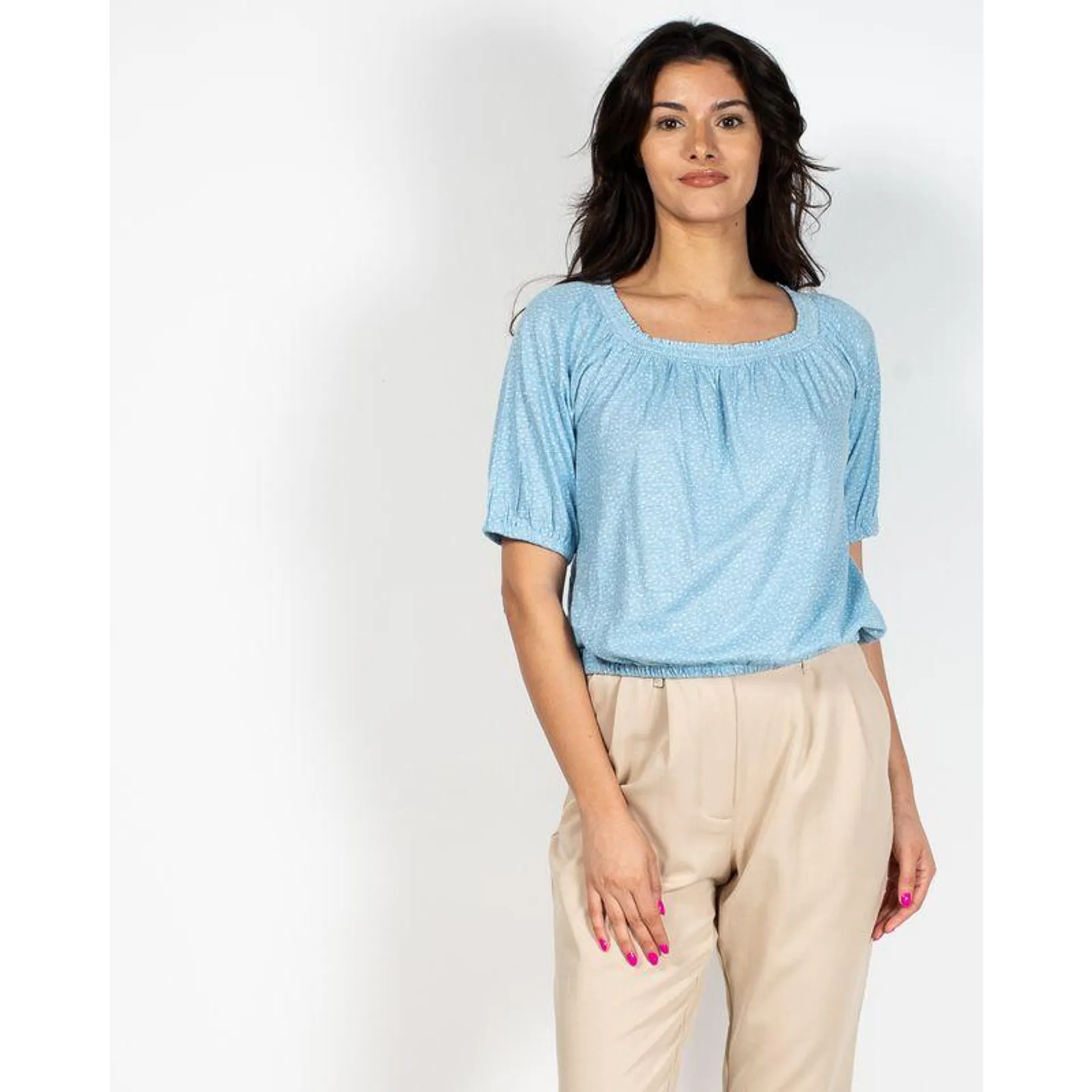 Bluza din bumbac cu buline N904727001