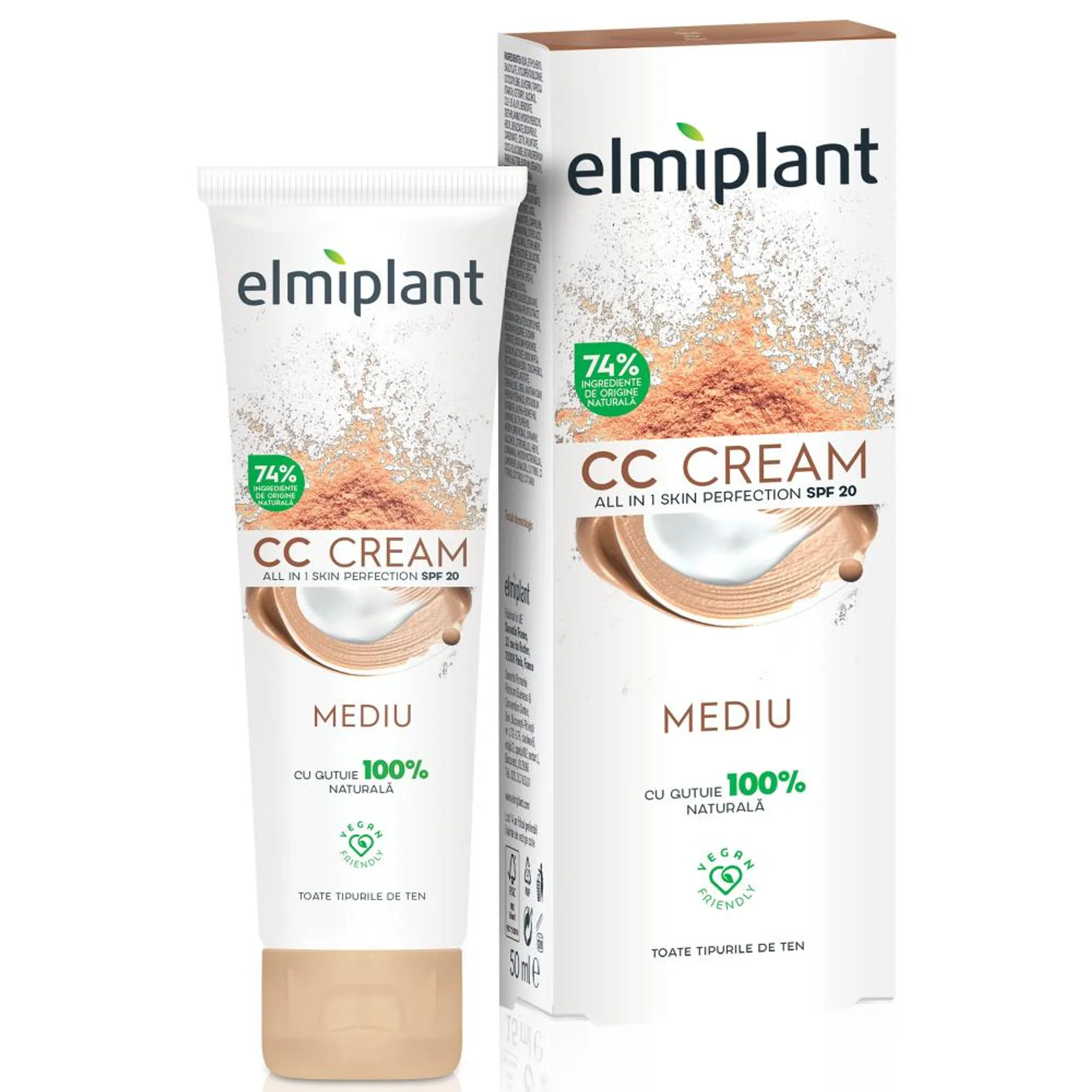 Crema de fata CC Elmiplant Day Cream Medium, 50 ml