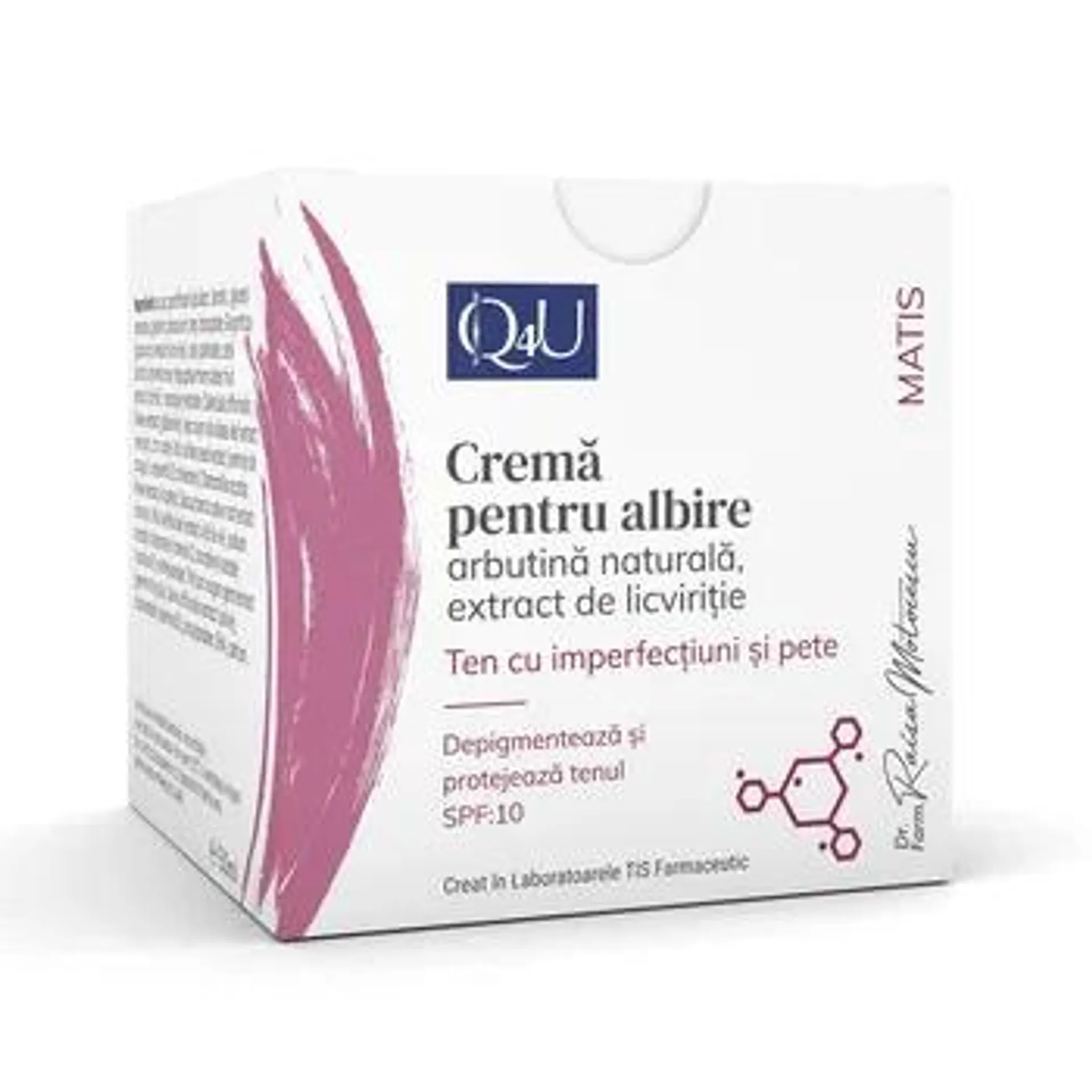 Crema pentru albire Matis Q4U, 50ml, Tis Farmaceutic