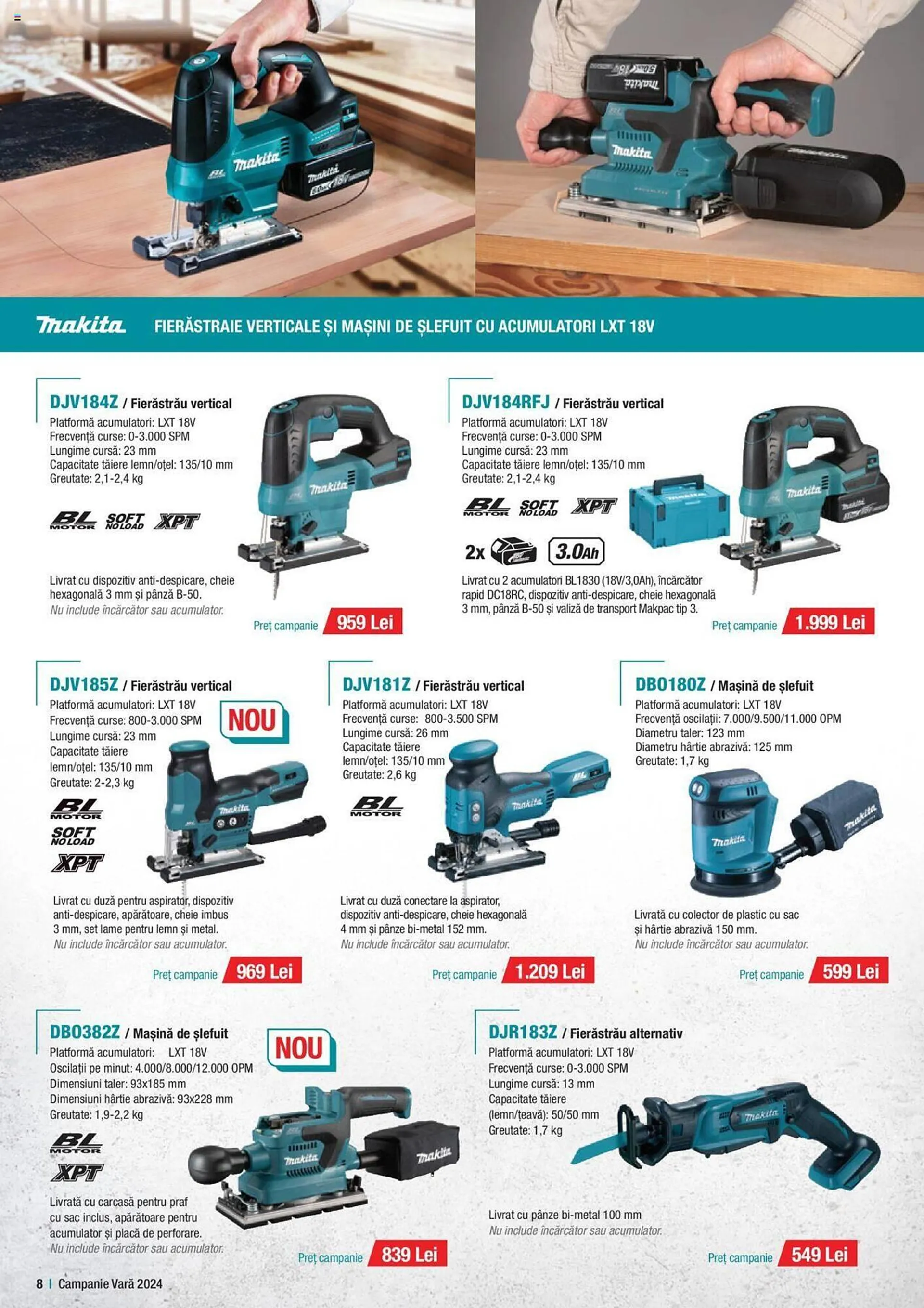 Catalog Makita catalog de la 1 iulie până la 30 septembrie 2024 - Revista Pagina 8