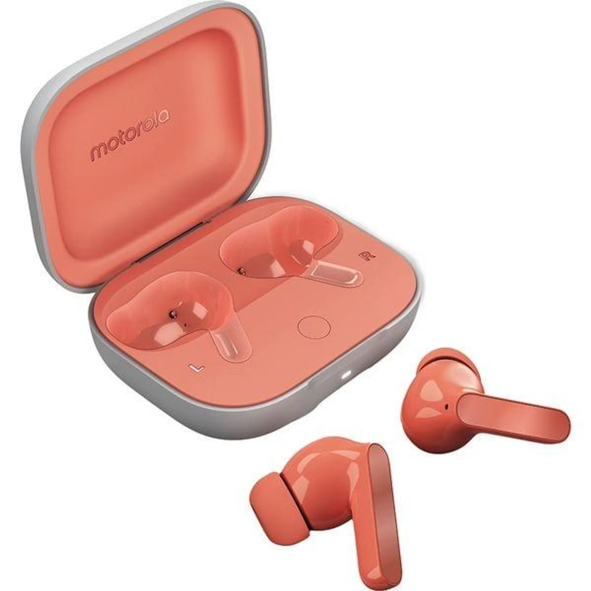 Casti MOTOROLA Moto Buds, True wireless, Bluetooth, In-ear, Microfon, Noise Cancelling, Coral Peach