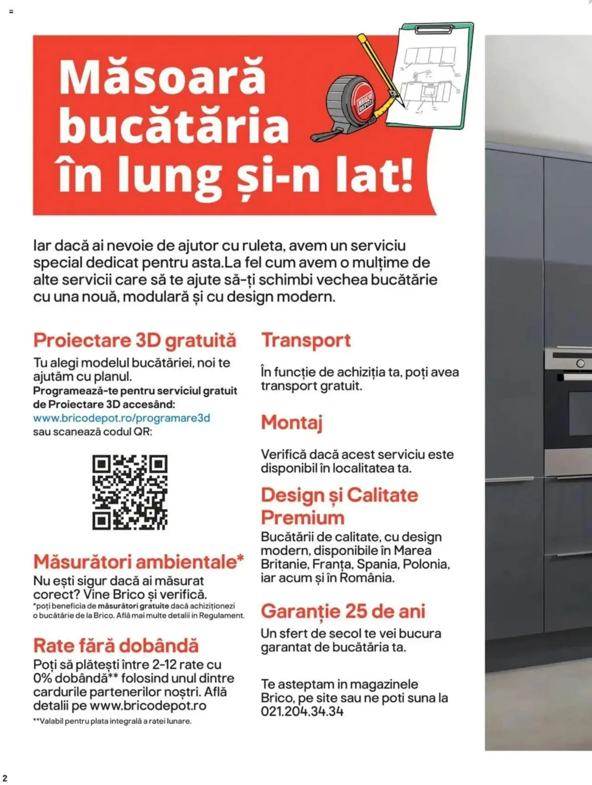 Catalog Brico Depot catalog - Bucătării Modulare de la 15 august până la 31 decembrie 2024 - Revista Pagina 2