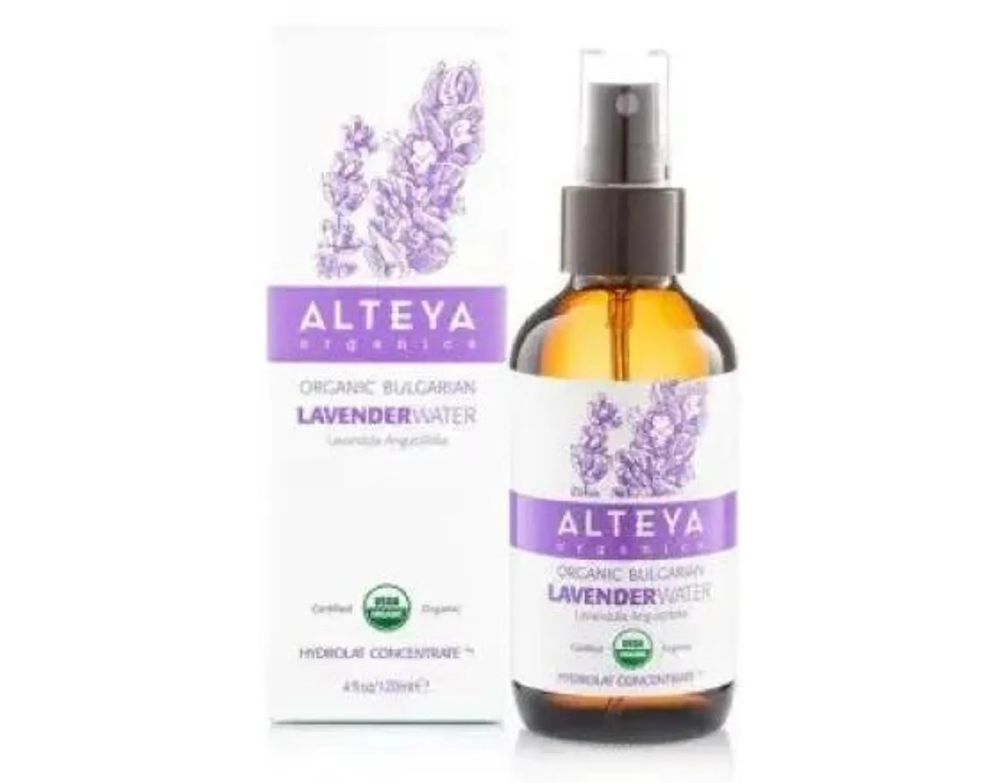 Apa de Lavanda Lavandula Augustifolia 100% Naturala, Alteya Organics, Eco, 120 ml