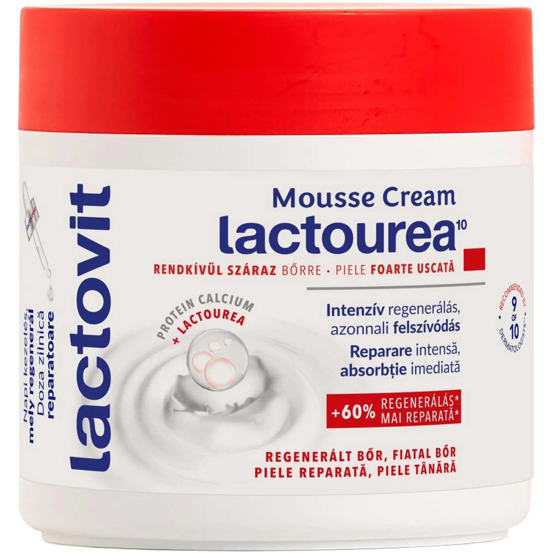 Crema mousse Lactovit Lactourea, 400 ml