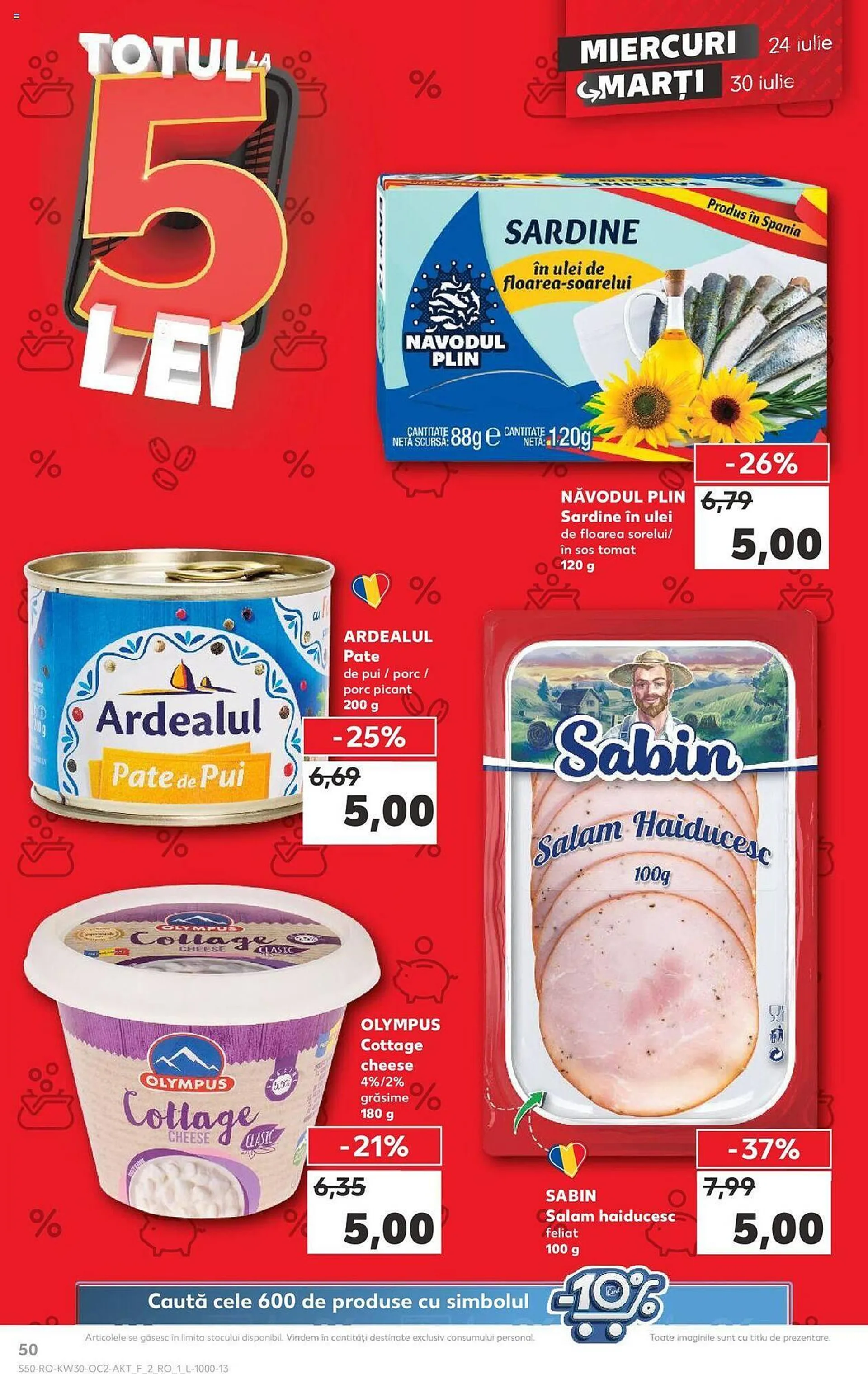 Catalog Kaufland catalog de la 24 iulie până la 30 iulie 2024 - Revista Pagina 50