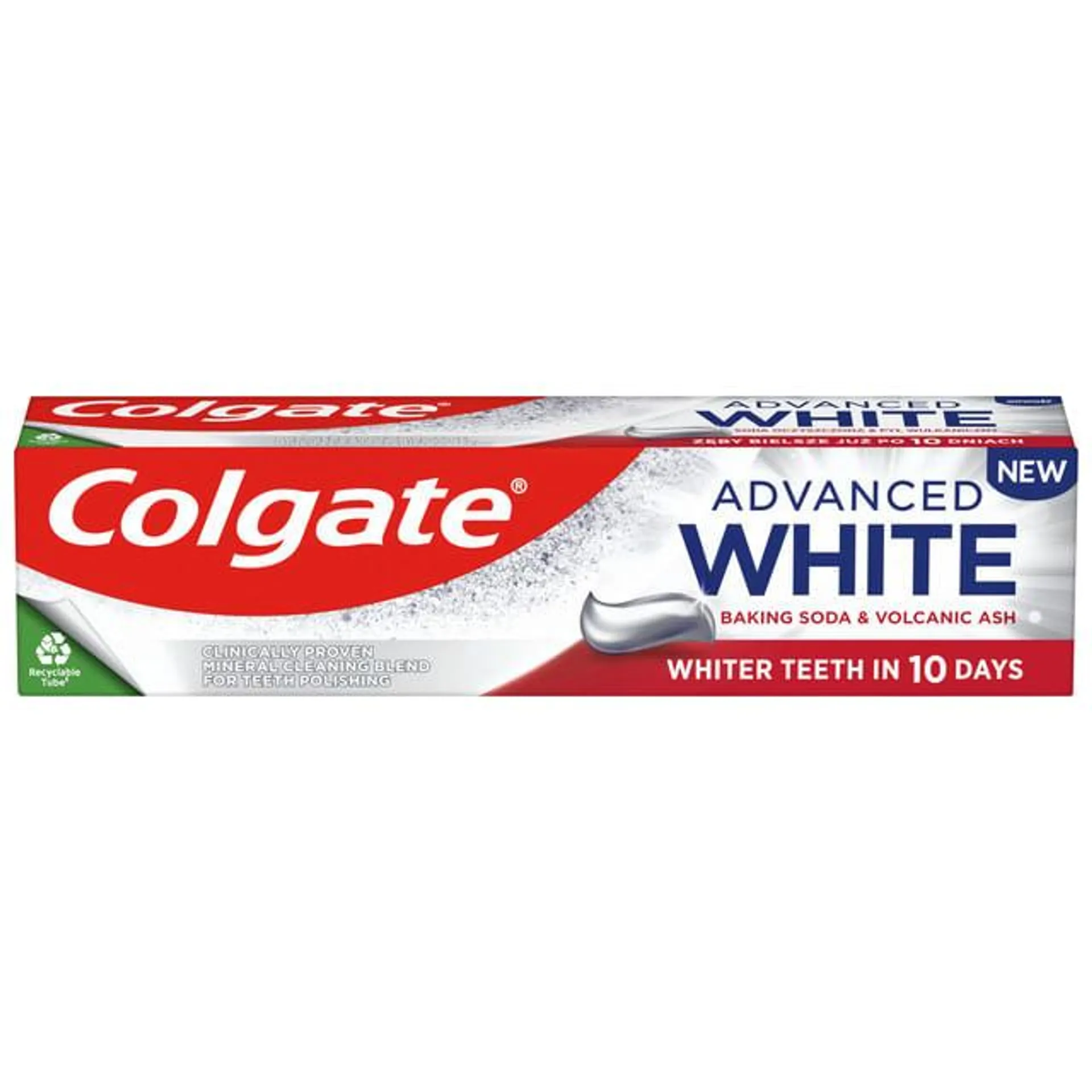 Pasta de dinti pentru albire Colgate Advanced White Volcanic Ash & Baking Soda, 100 ml