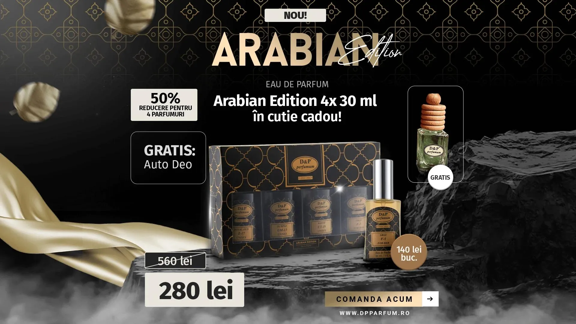 Set 4 x30 ml Arabian Edition + [GRATIS = 1 x DEO Auto]