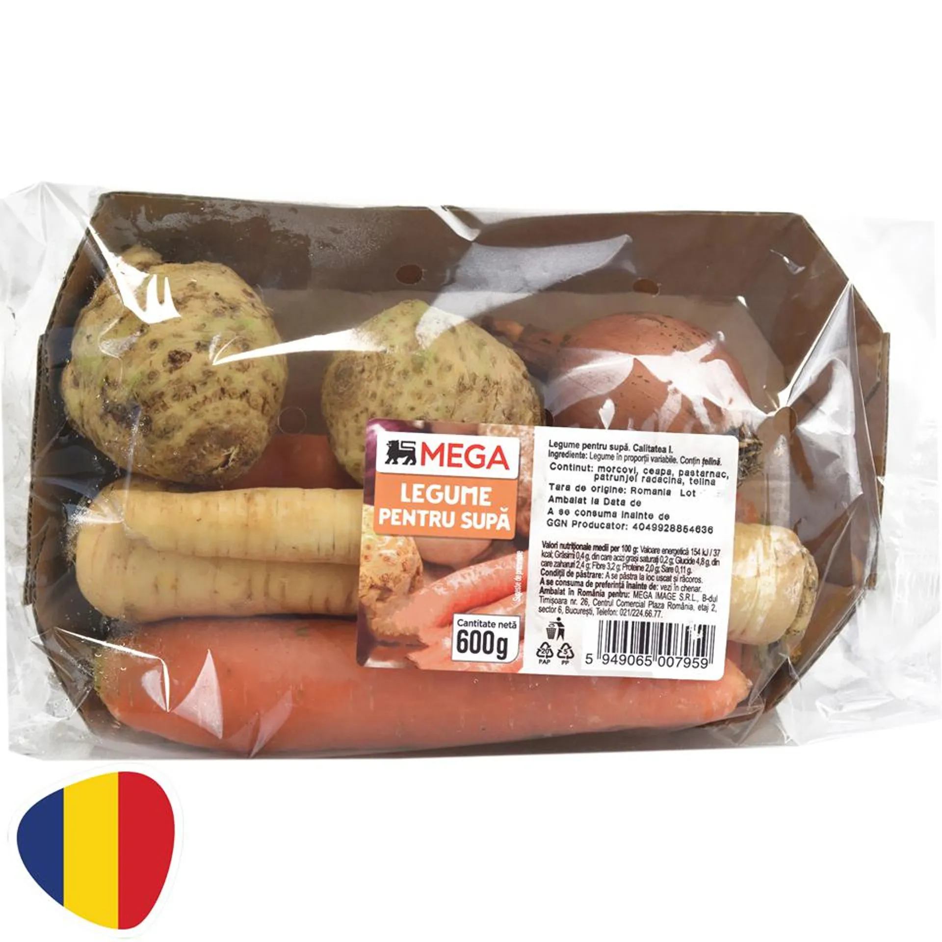 MEGA | Mix de legume pentru supa 600g