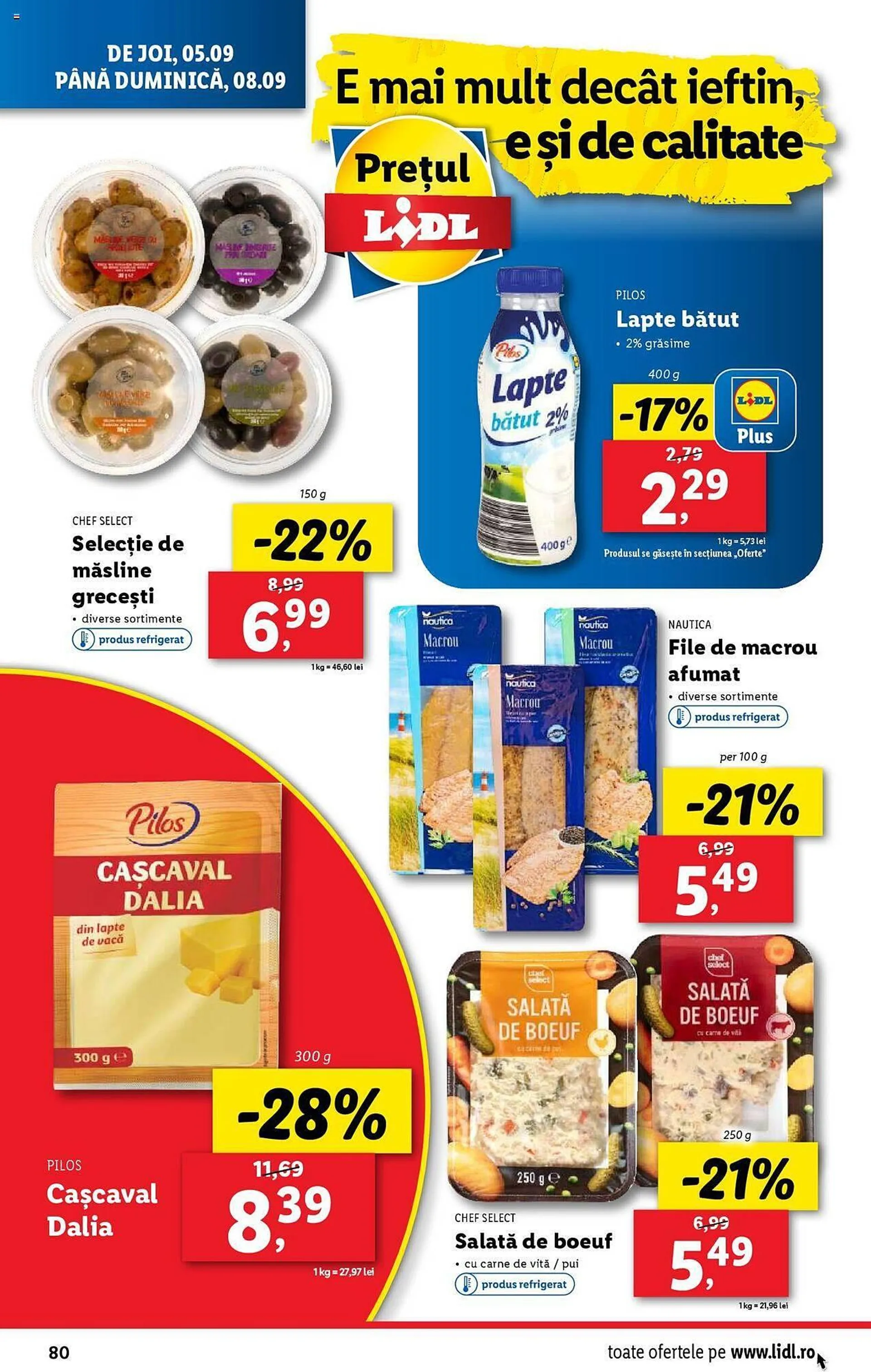 Catalog Catalog Lidl de la 2 septembrie până la 8 septembrie 2024 - Revista Pagina 80