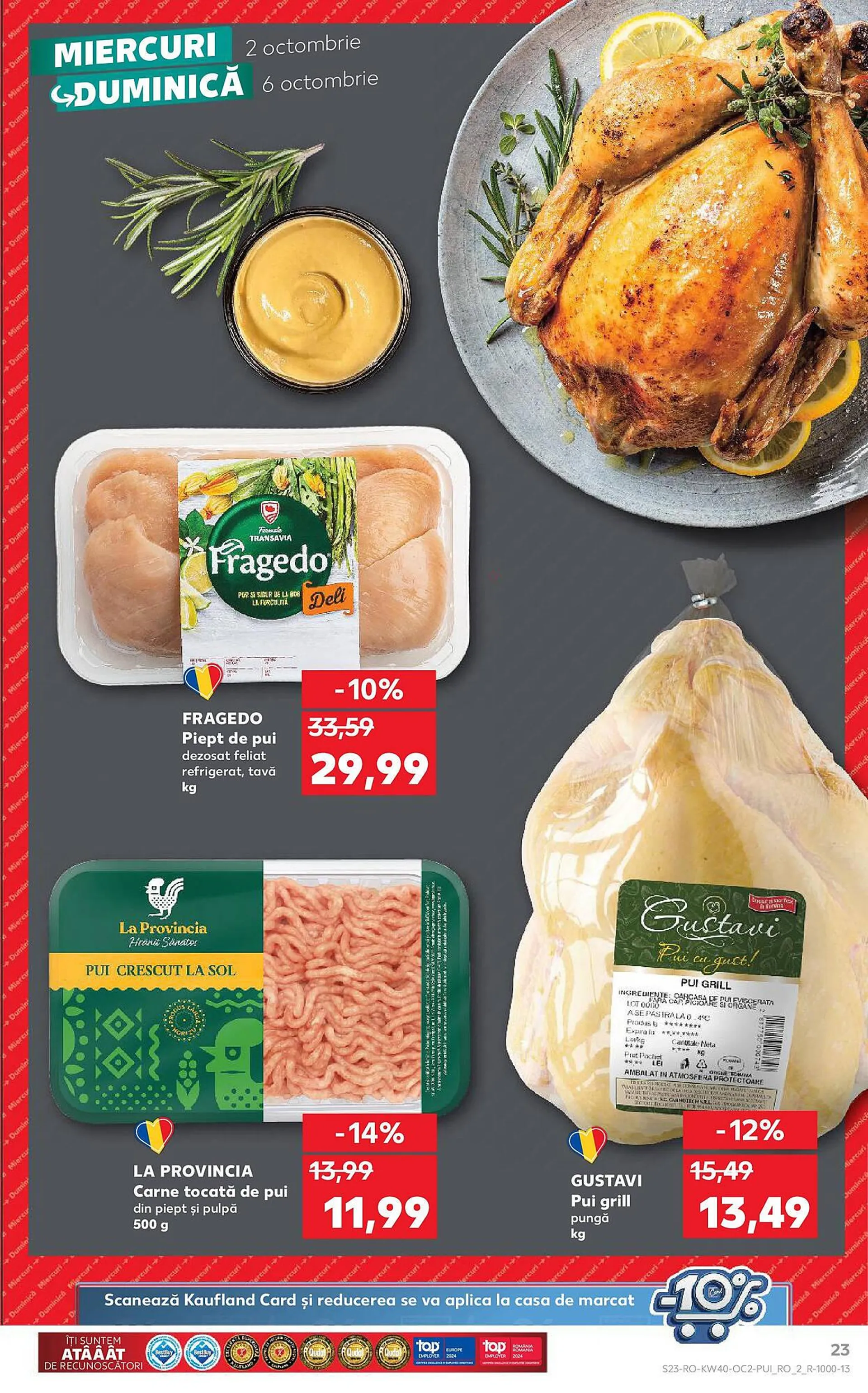 Catalog Catalog Kaufland de la 2 octombrie până la 8 octombrie 2024 - Revista Pagina 23