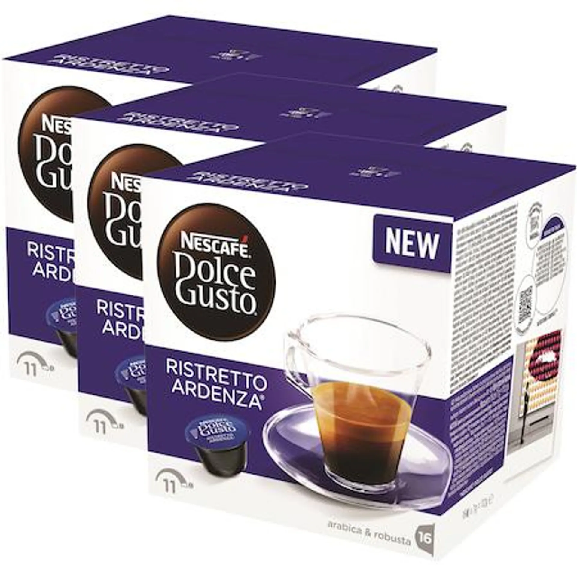 Set 3 x Capsule Nescafé Dolce Gusto Espresso Ristretto Ardenza, 48 capsule, 336g