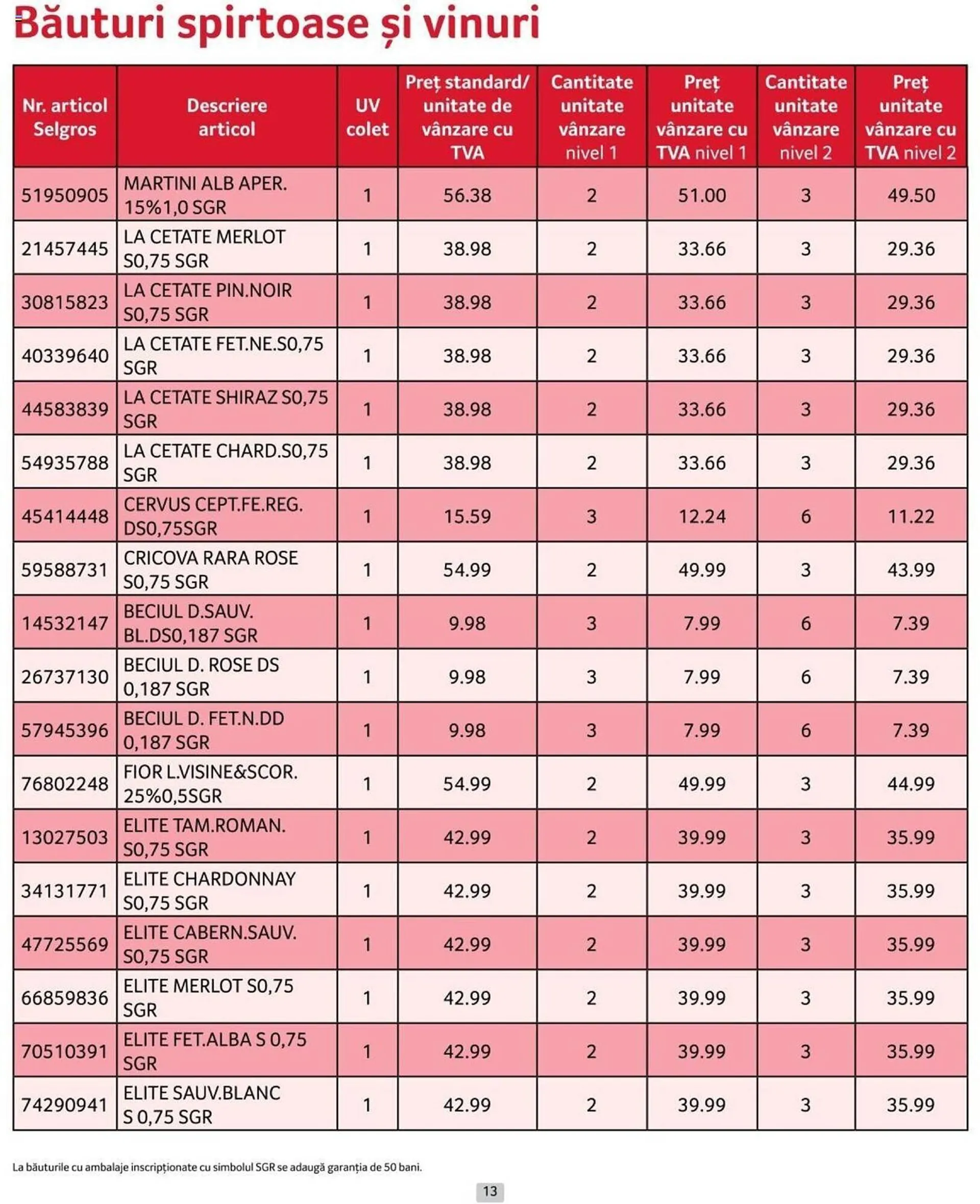 Catalog Selgros catalog de la 1 iulie până la 31 iulie 2024 - Revista Pagina 13
