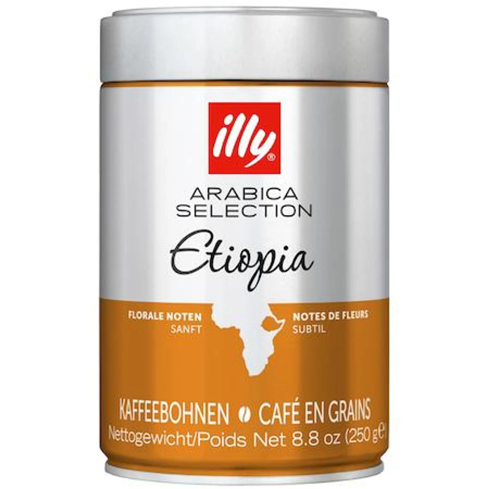 Cafea boabe illy Arabica Selection Etiopia, 250 gr.
