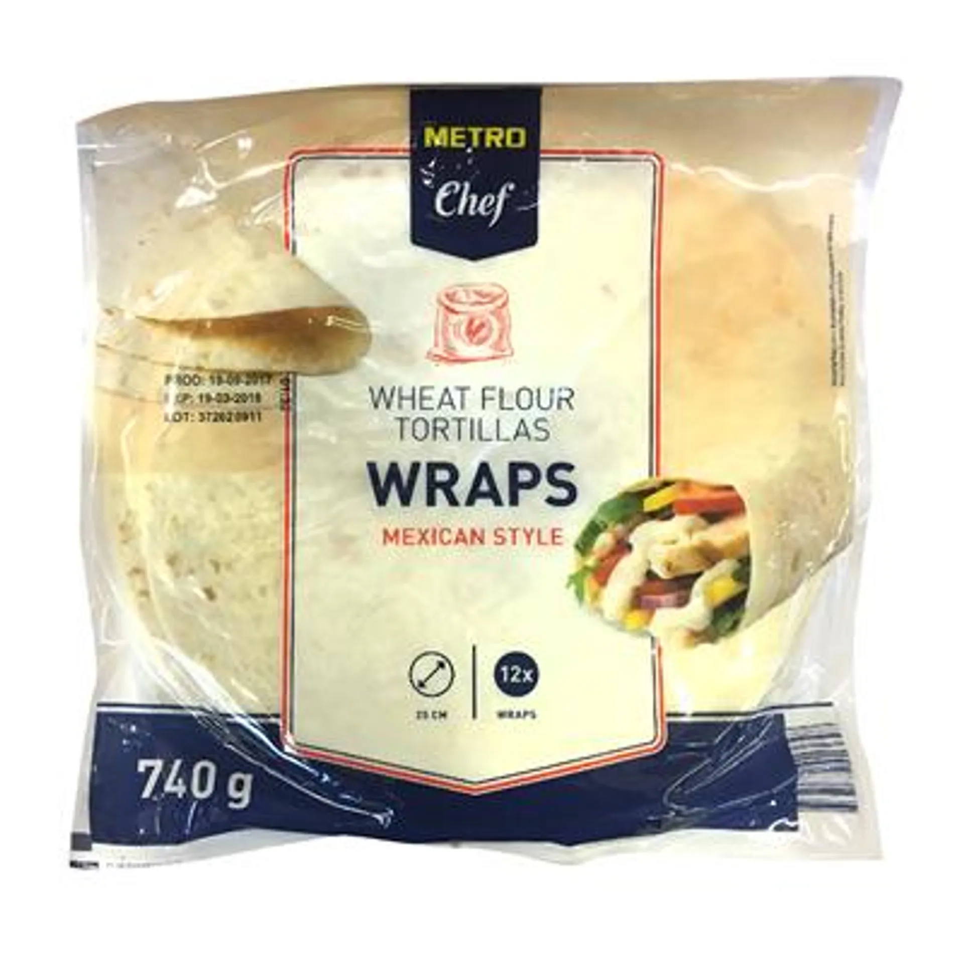 METRO Chef Tortilla Wraps 740 g