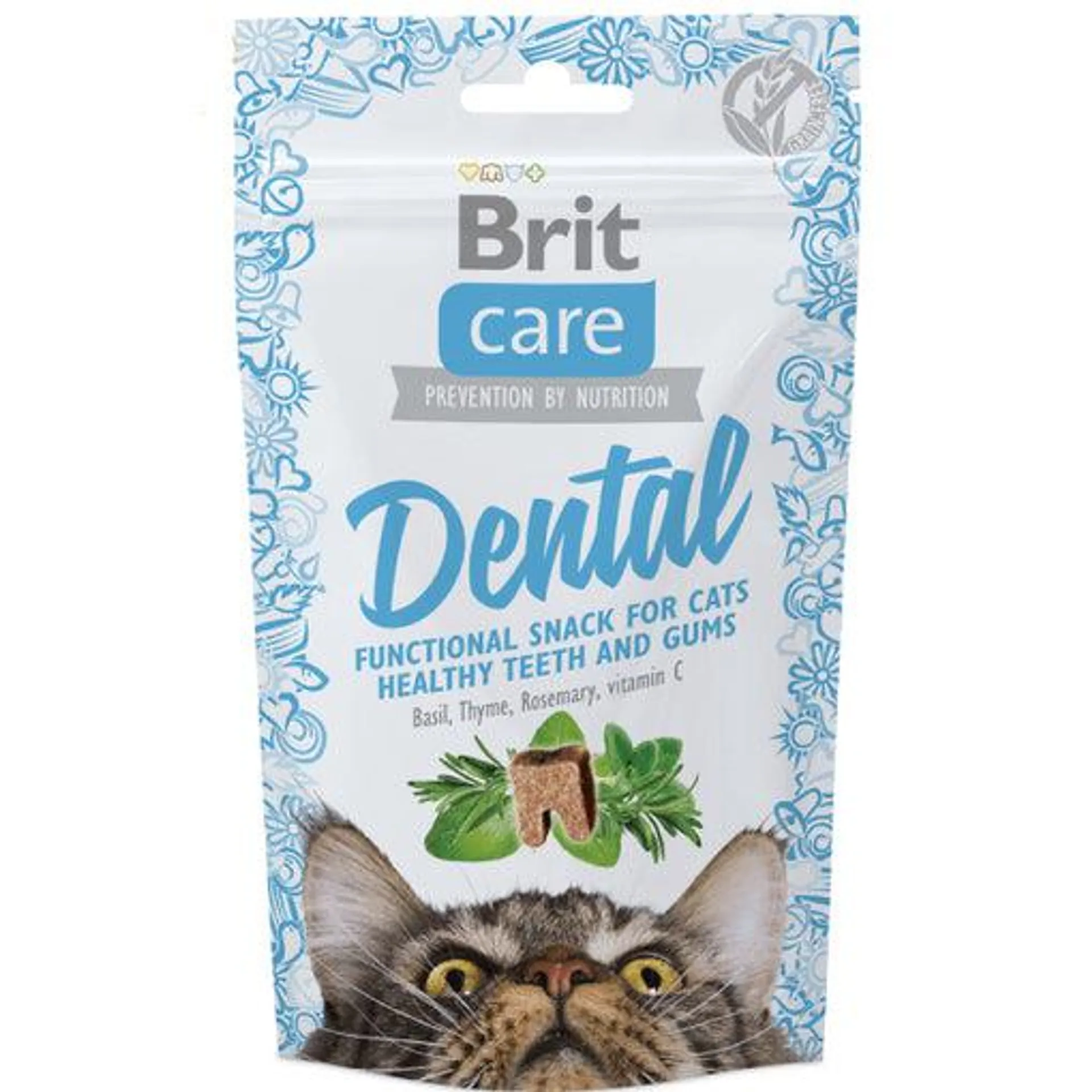 Recompense pentru pisici Brit Care Snack Dental 50g