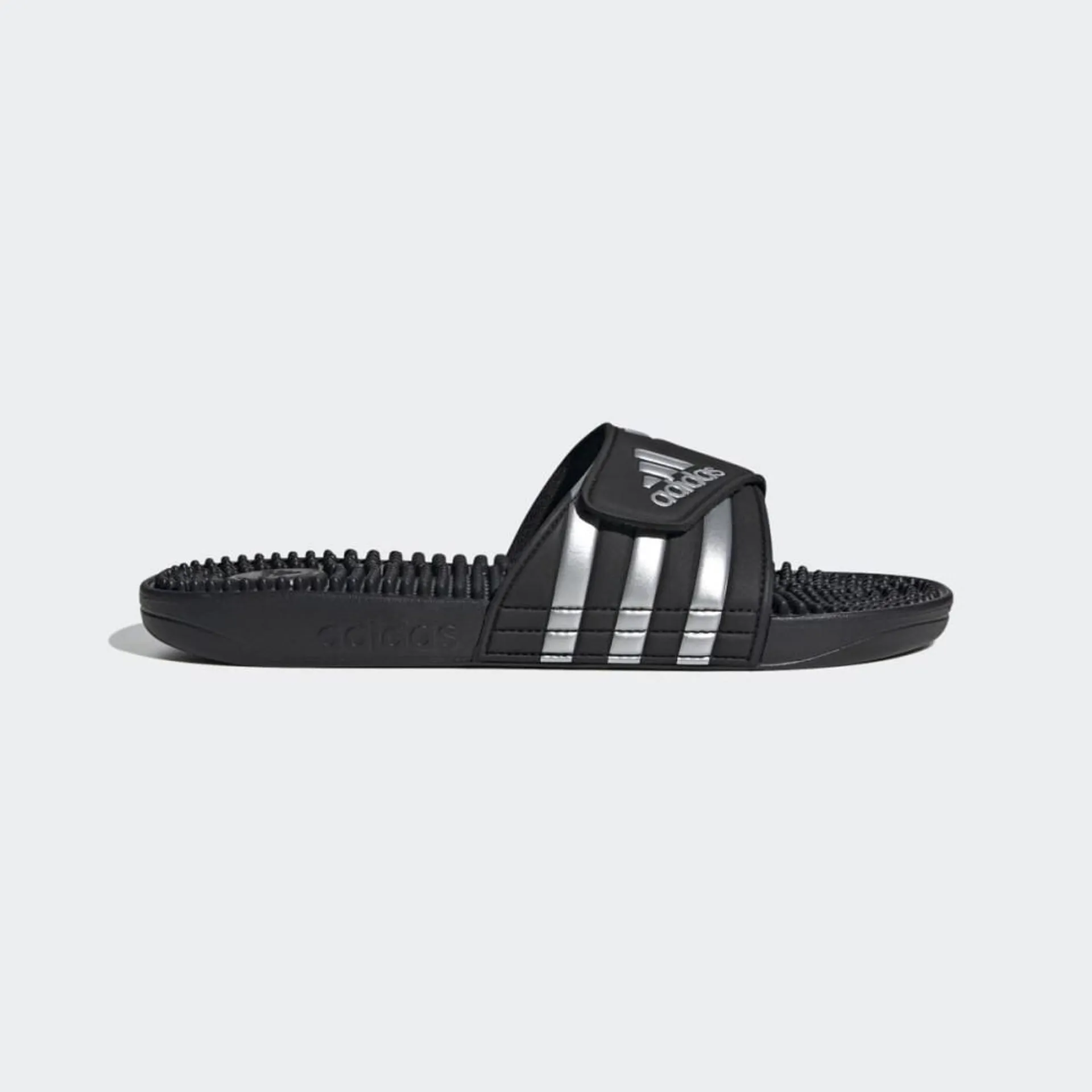 Adidasi Originals Barbati Adidas Adissage Slides Negrii/Argintii Metal/Negrii