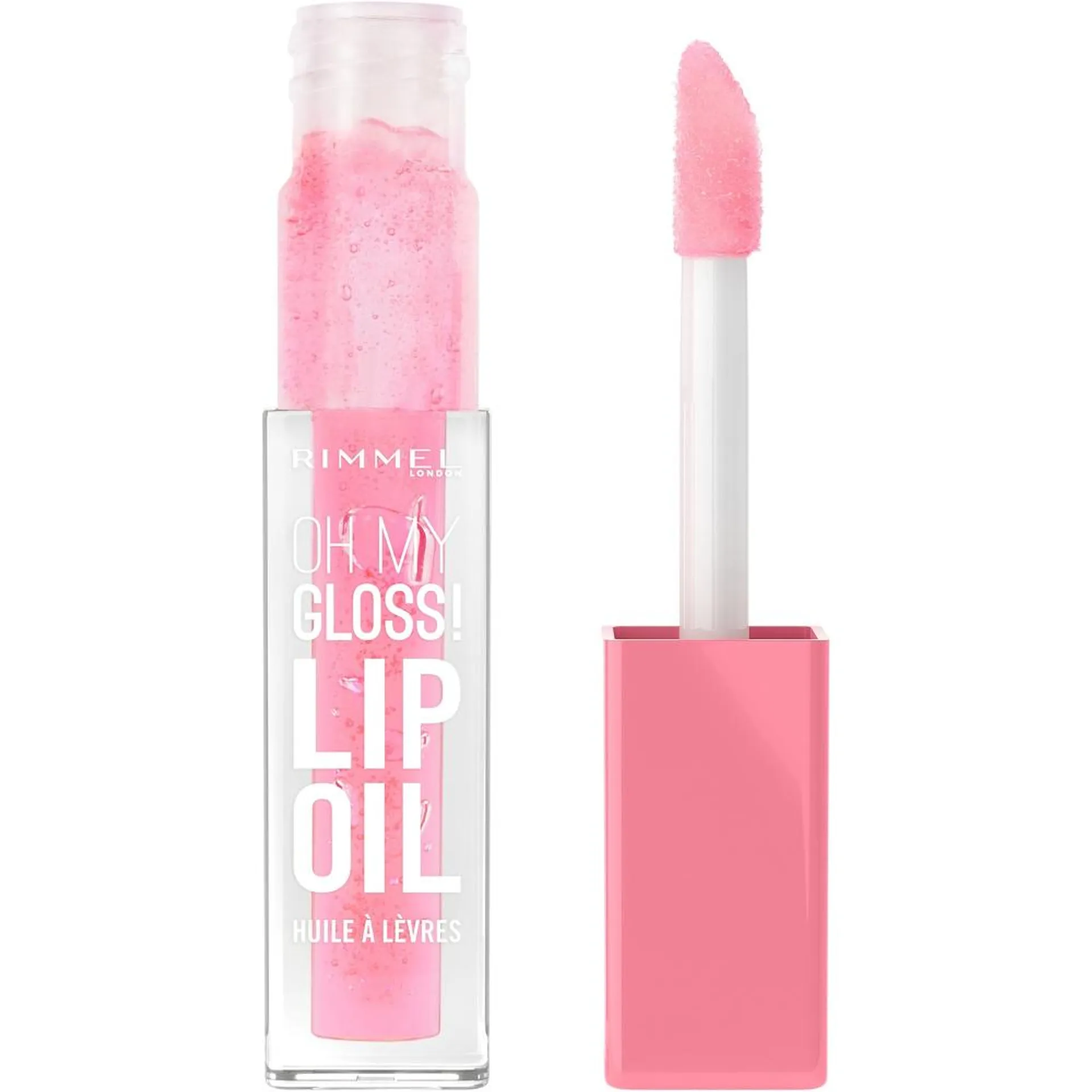 Ulei de buze Rimmel London Oh My Gloss 001 Pink Flush, 4.5 ml