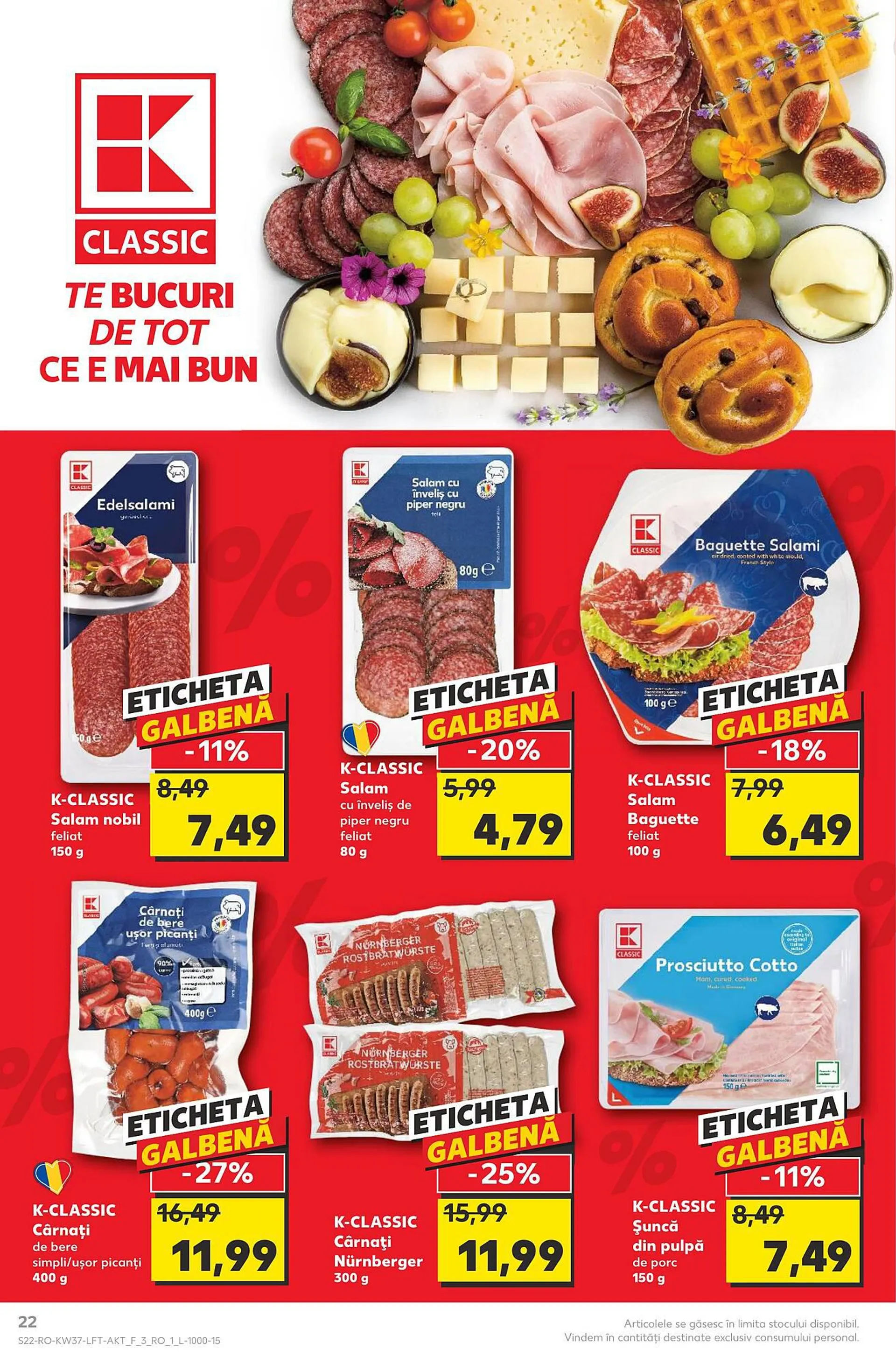 Catalog Kaufland catalog de la 13 septembrie până la 19 septembrie 2023 - Revista Pagina 22