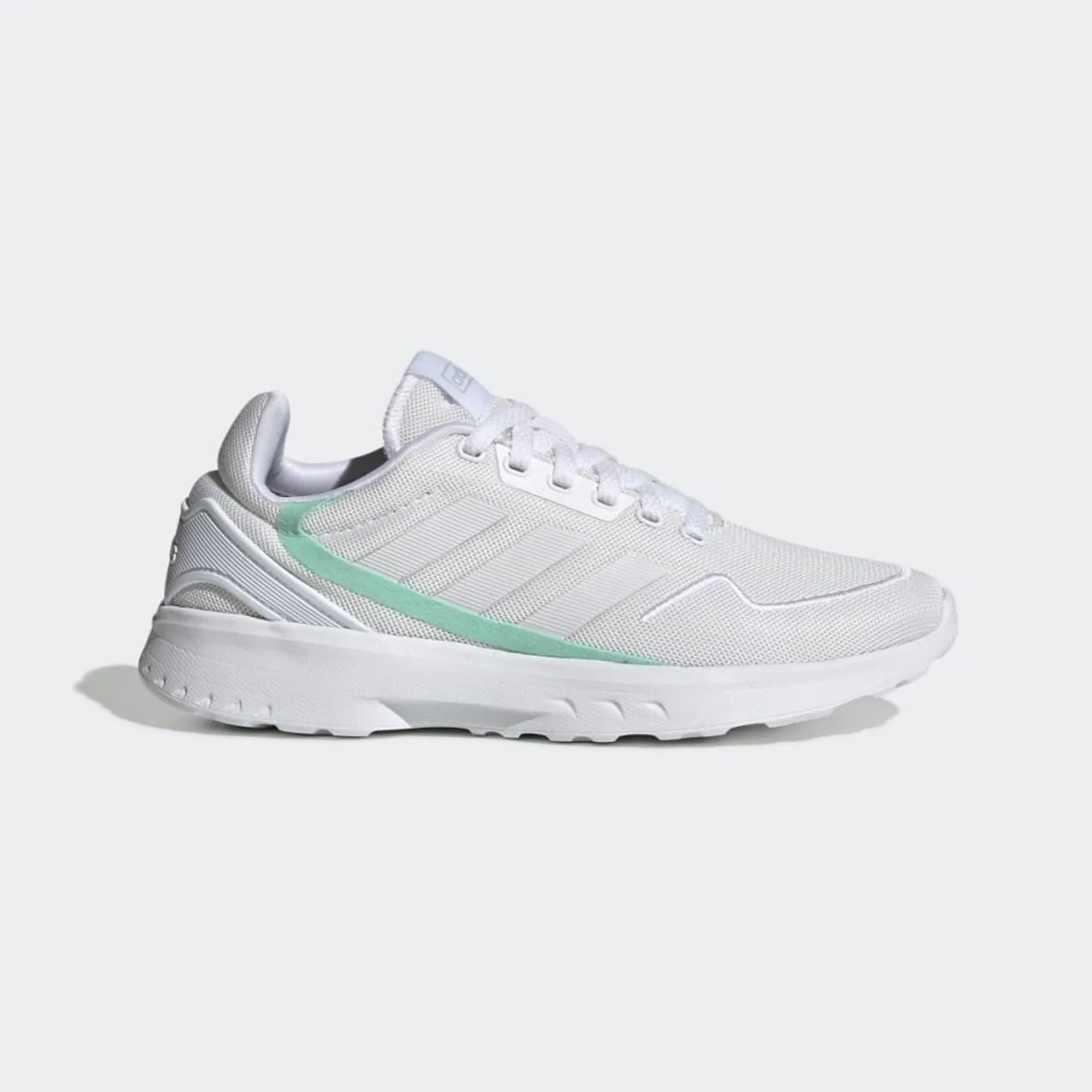 Adidasi Alergare Dama Adidas Nebzed Albi/Gri/Verde Menta