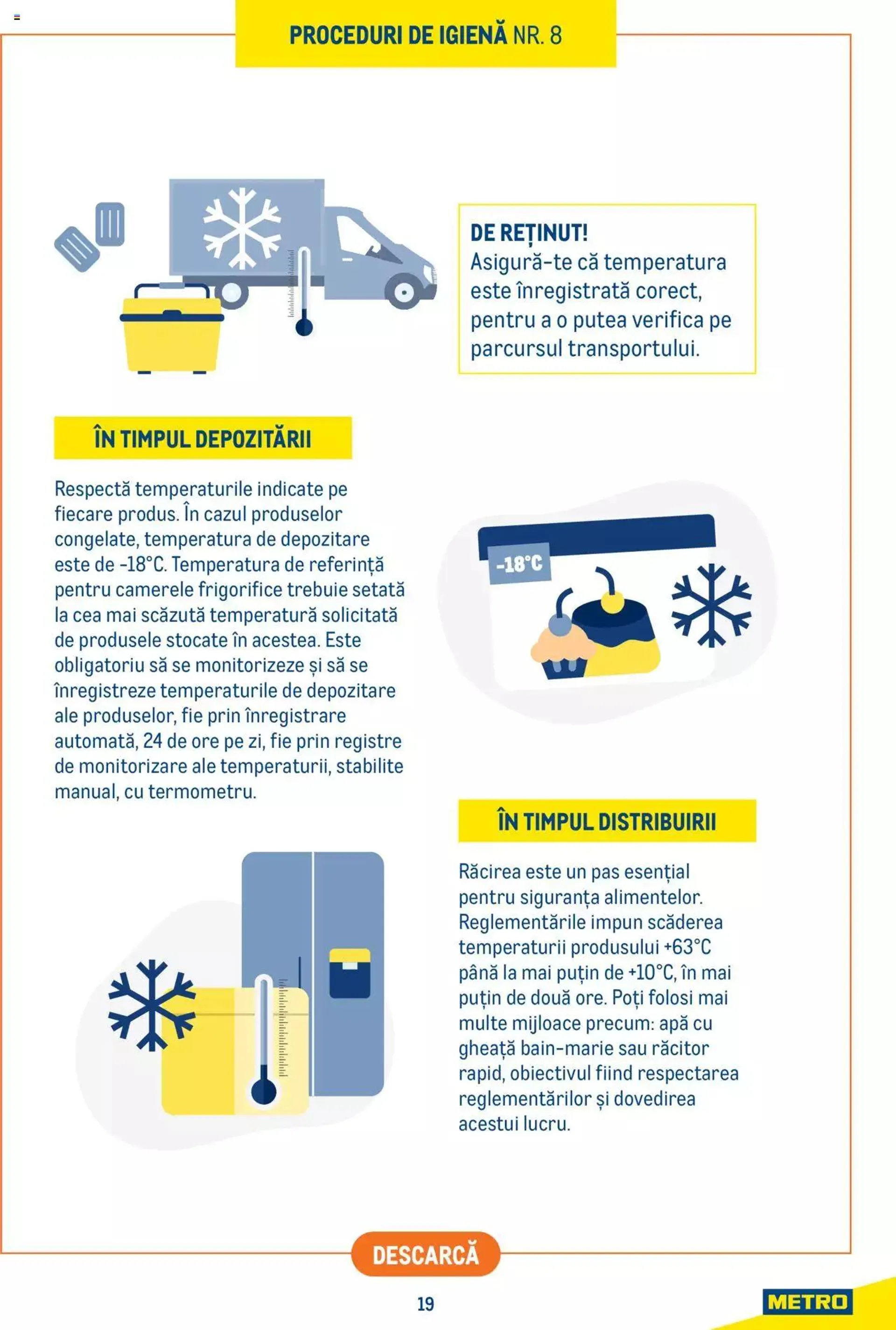 Catalog Metro - Ghid de igienă HoReCa de la 4 iulie până la 31 decembrie 2023 - Revista Pagina 19