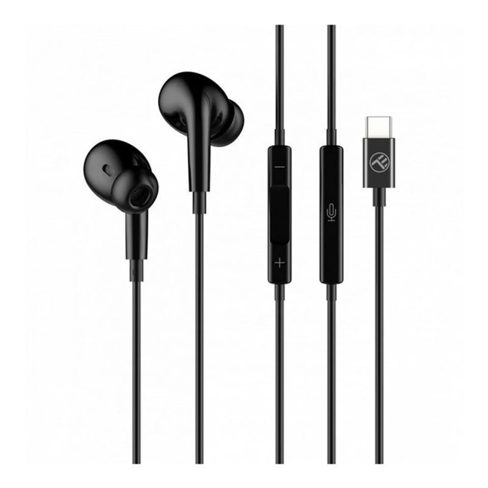 Casti in-ear cu fir Tellur Attune, USB Type-C, negru