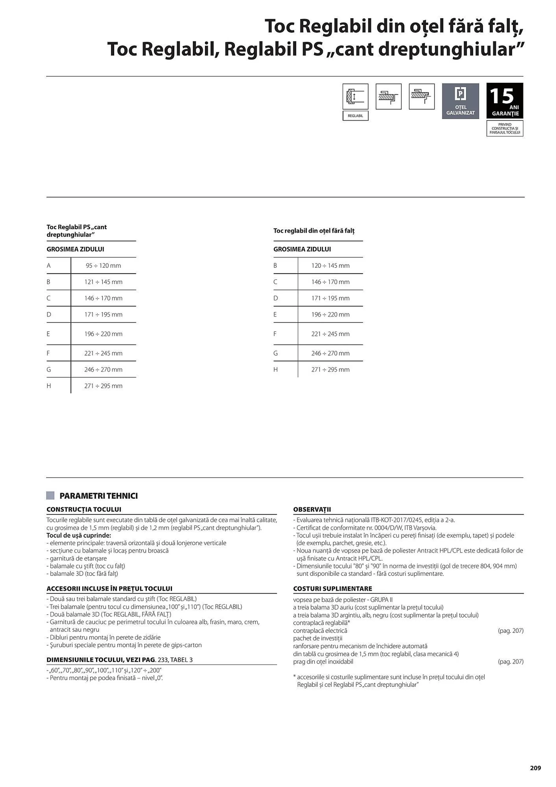 Catalog Сatalog Usi 365  de la 31 iulie până la 31 decembrie 2024 - Revista Pagina 209