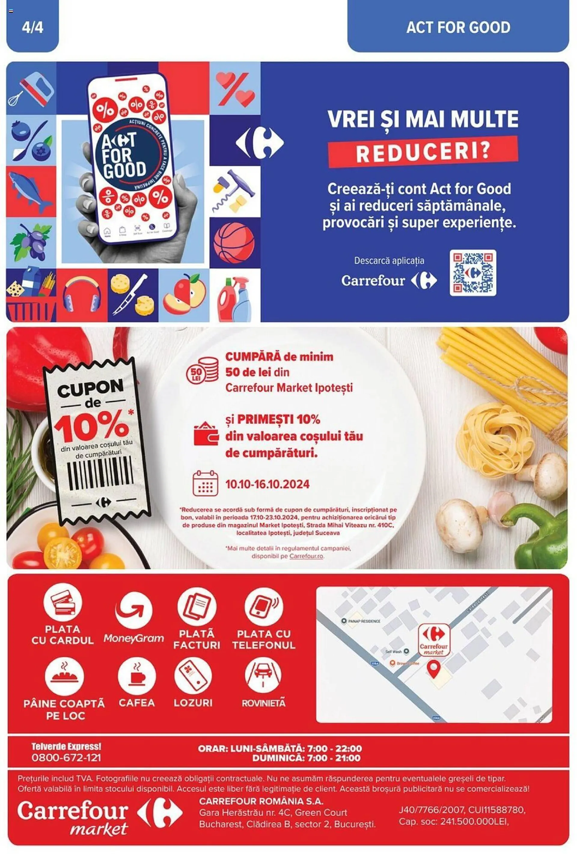 Catalog Catalog Carrefour Market de la 10 octombrie până la 13 octombrie 2024 - Revista Pagina 4