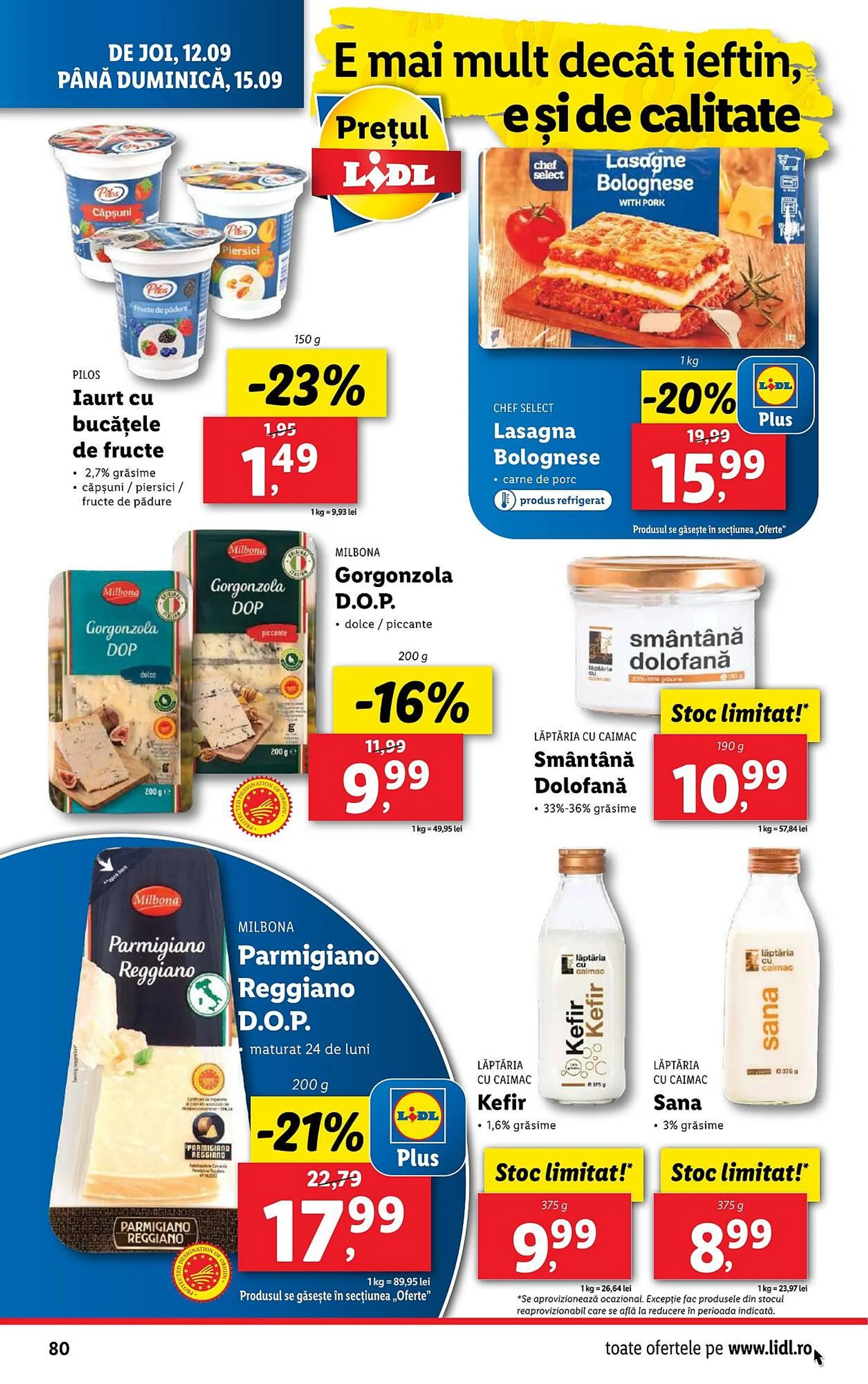 Catalog Catalog Lidl de la 9 septembrie până la 15 septembrie 2024 - Revista Pagina 80