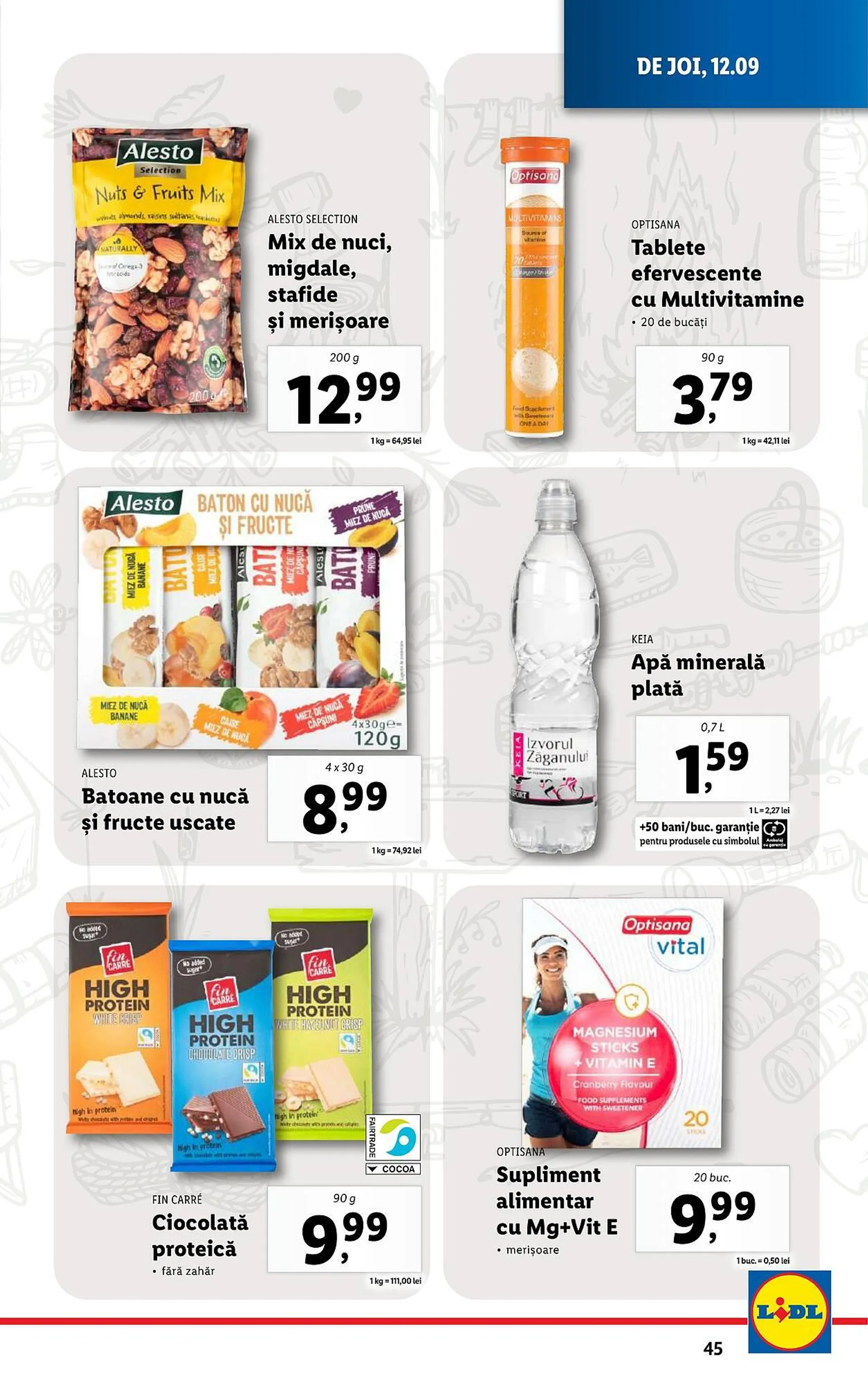 Catalog Catalog Lidl de la 9 septembrie până la 15 septembrie 2024 - Revista Pagina 45