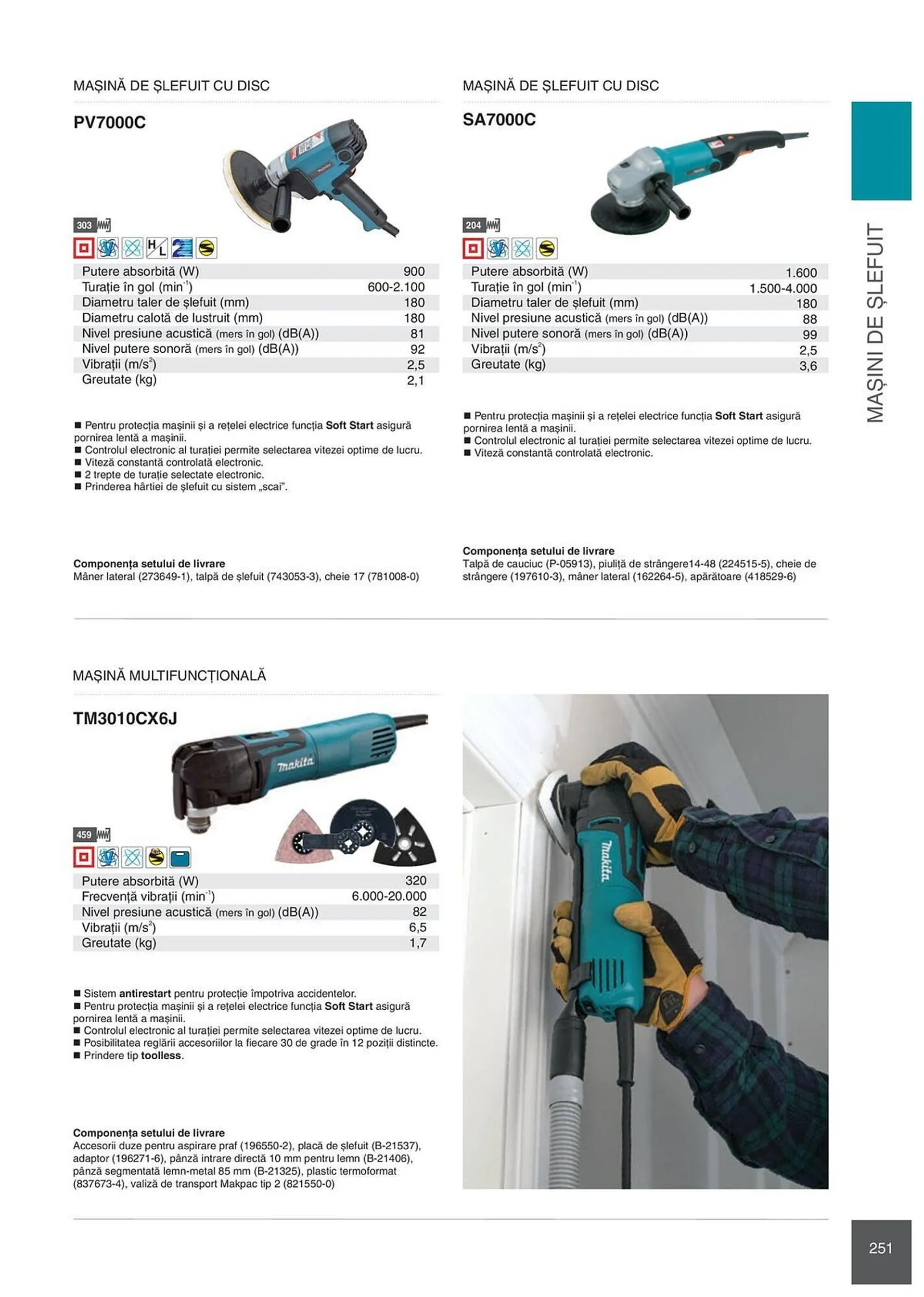 Catalog Сatalog Makita de la 6 februarie până la 31 decembrie 2024 - Revista Pagina 251