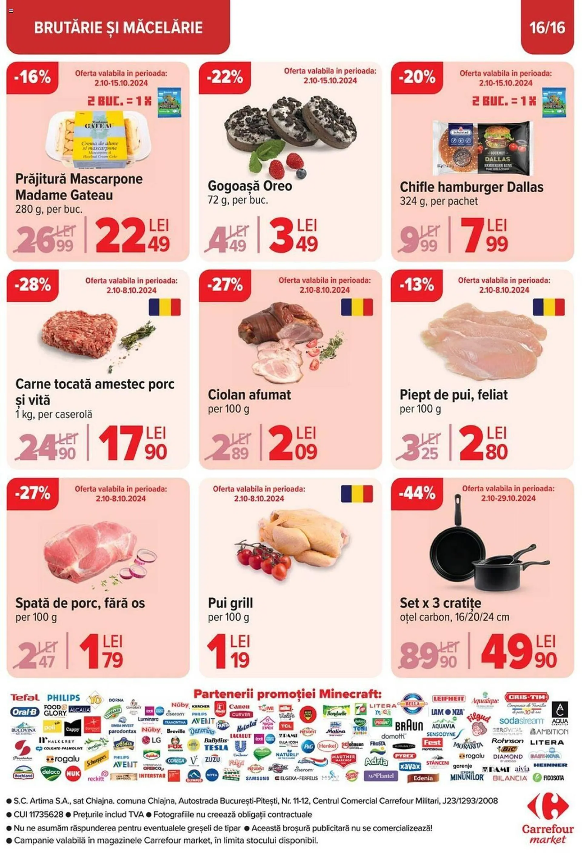 Catalog Catalog Carrefour Market de la 2 octombrie până la 15 octombrie 2024 - Revista Pagina 16