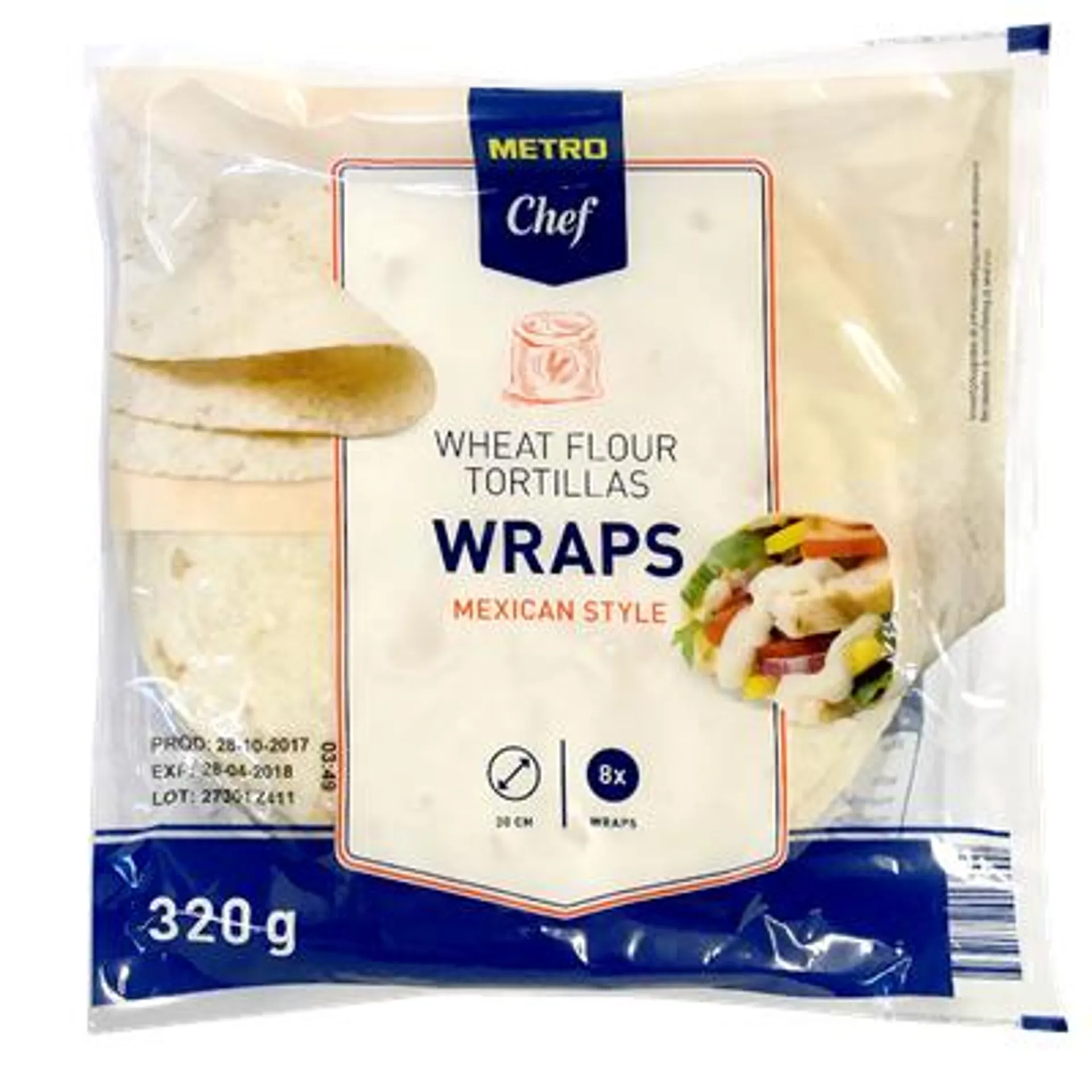 METRO Chef Tortilla Wraps 320 g