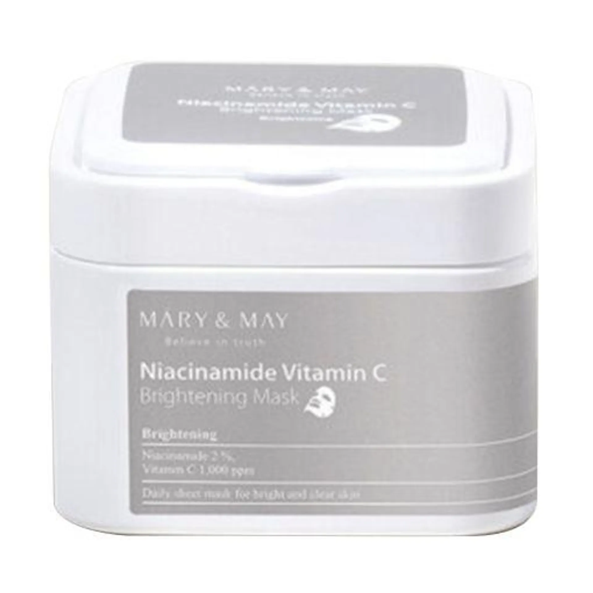 Masca tip servetel iluminatoare Niacinamide Mary&May 30 bucati