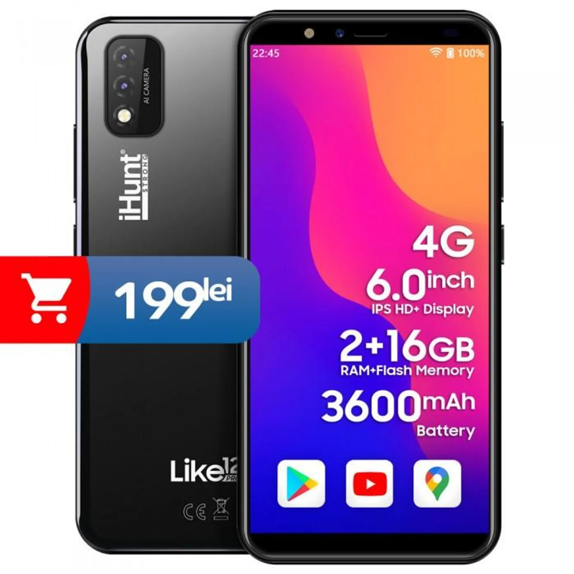 iHunt Like 12 PRO 4G Black