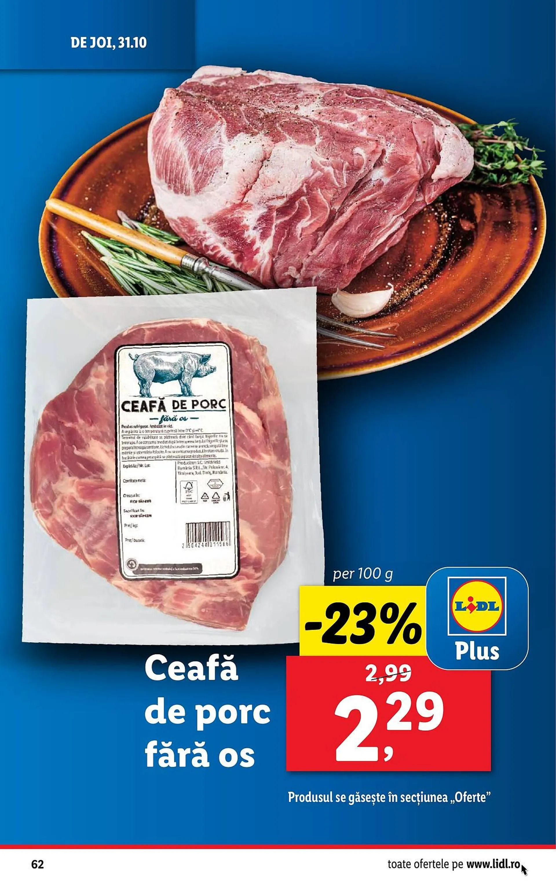 Catalog Catalog Lidl de la 28 octombrie până la 3 noiembrie 2024 - Revista Pagina 62