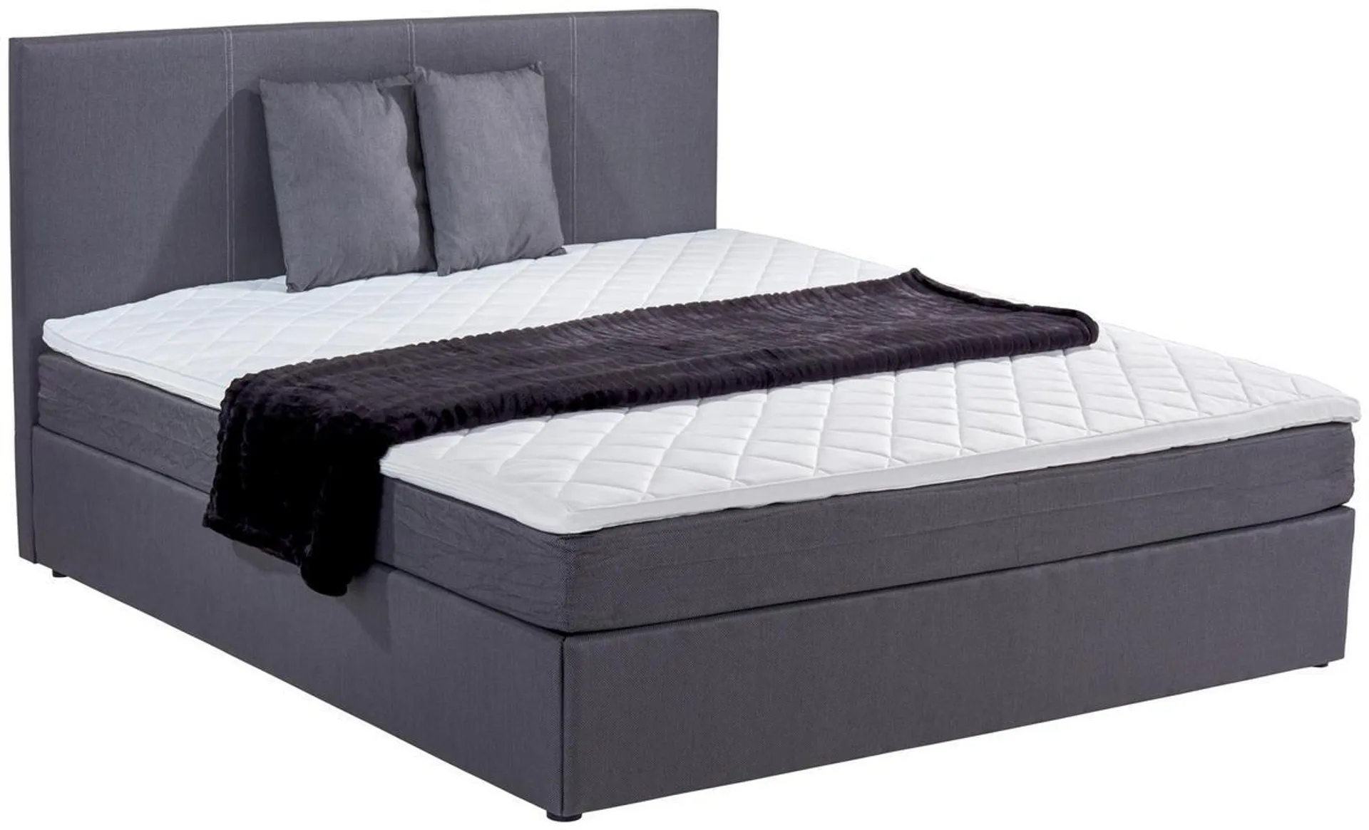 TIP BOXSPRING FĂRĂ ARCURI 160/200 cm gri