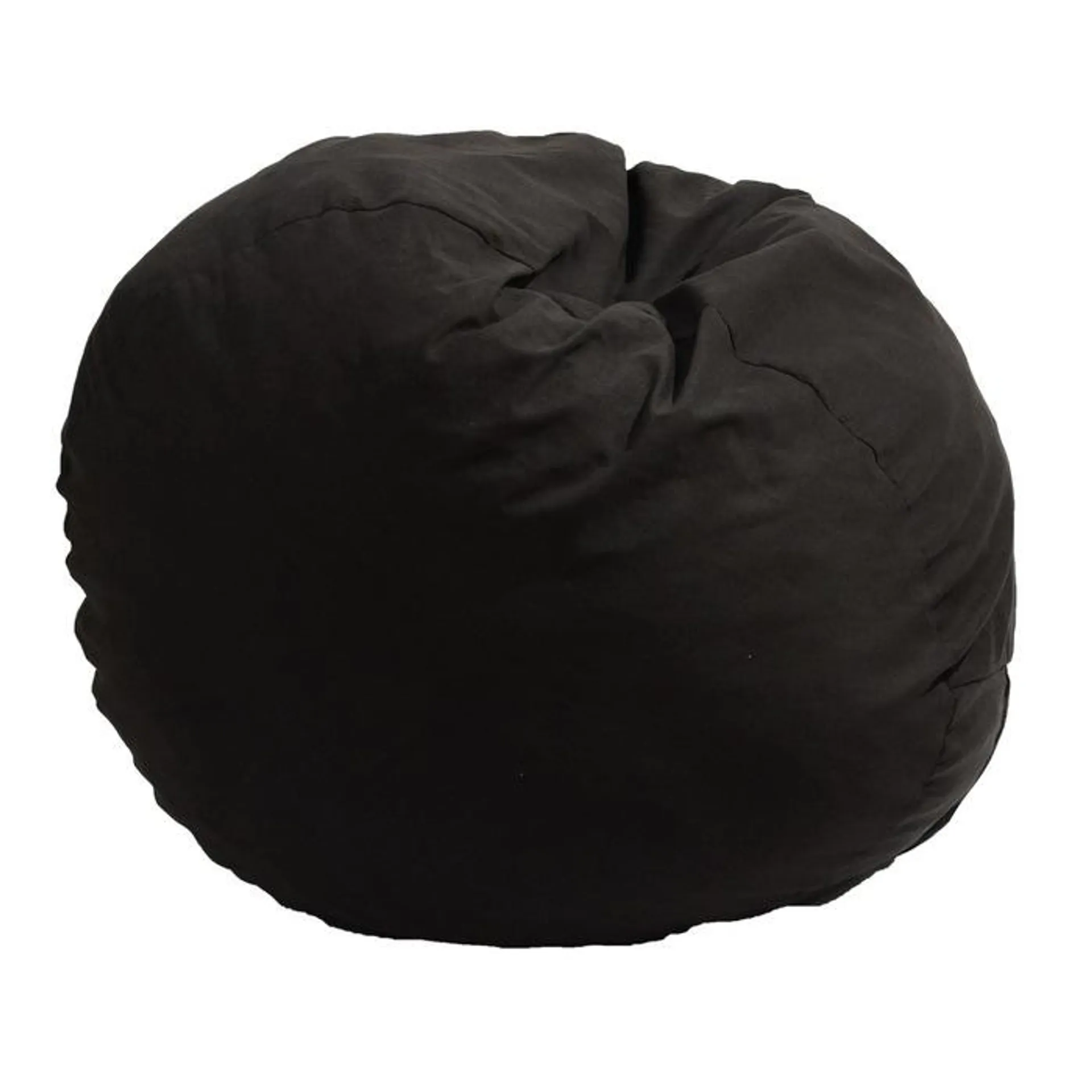 Fotoliu puf King Size, material textil, negru, D120 cm