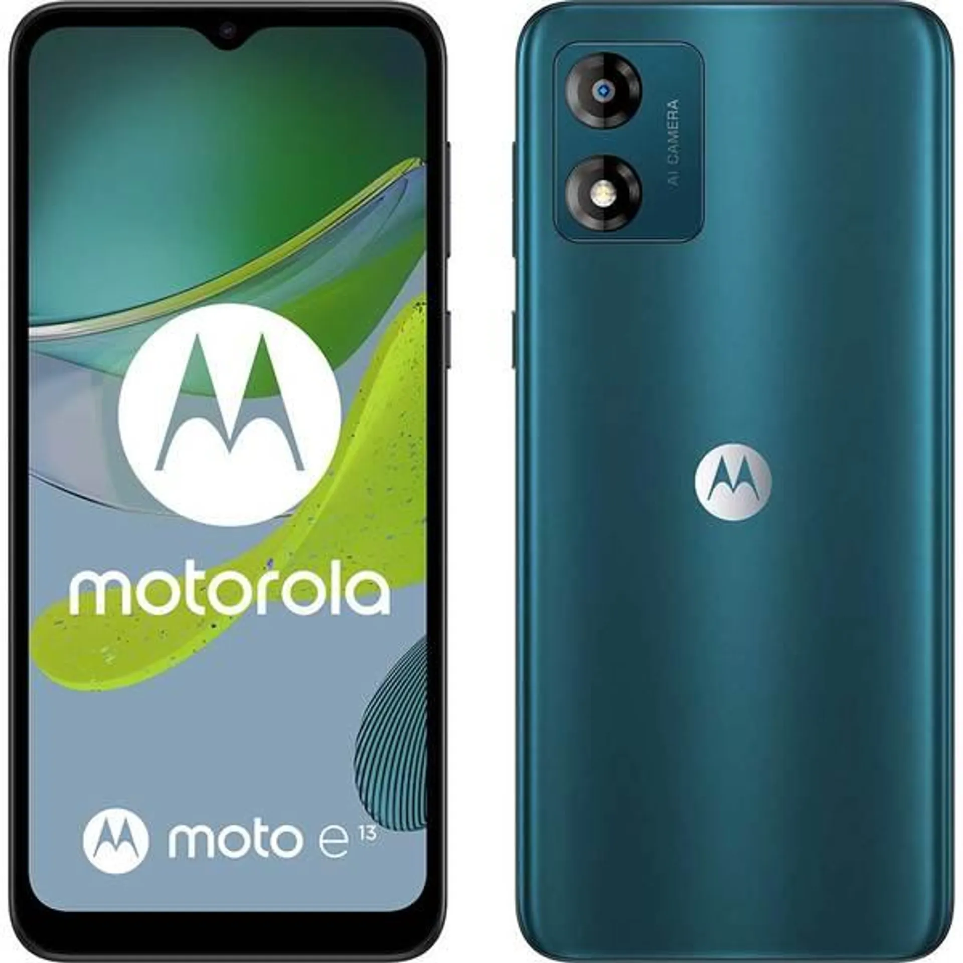 Telefon MOTOROLA Moto E13, 64GB, 2GB RAM, Dual SIM, Aurora Green